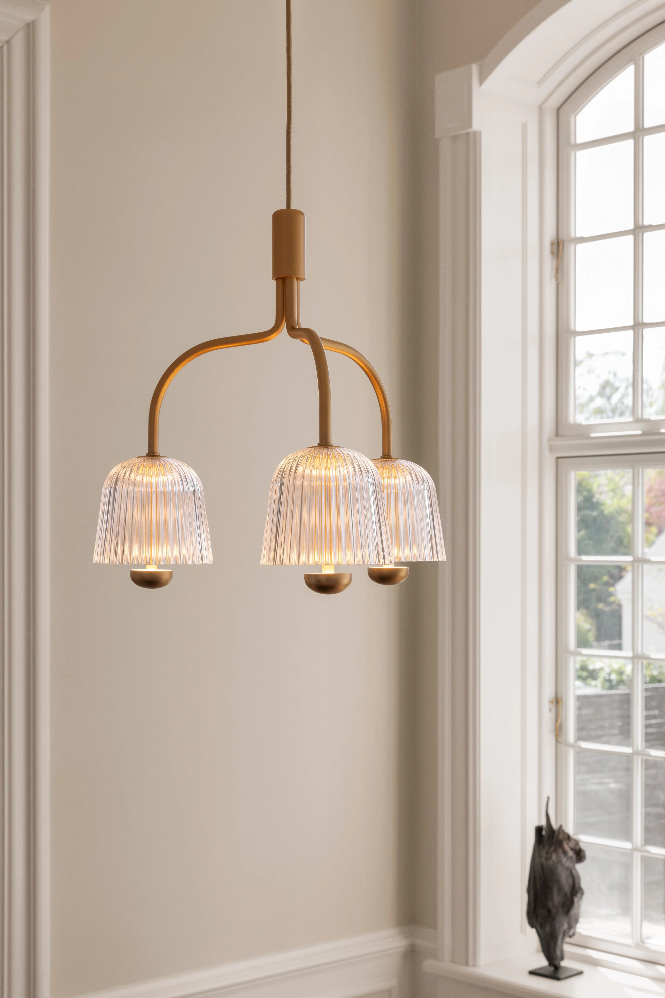 Lampa wisząca ASTEEA 3 złoty z transparentnym - Image 7