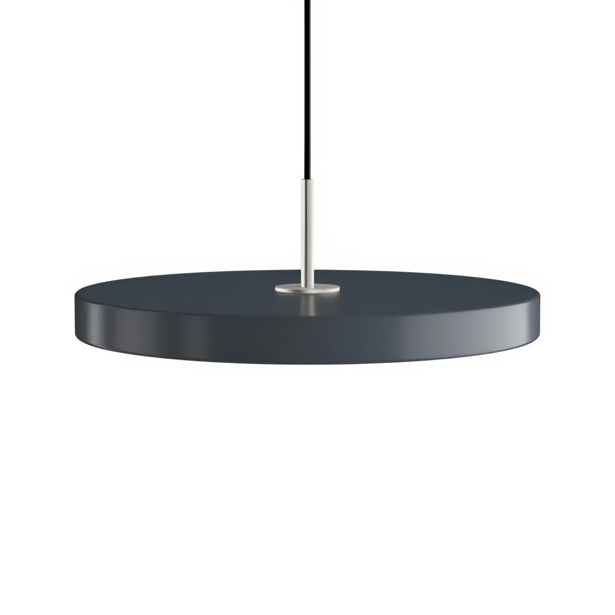Lampa wisząca ASTERIA PLUS antracytowy ze srebrną wstawką