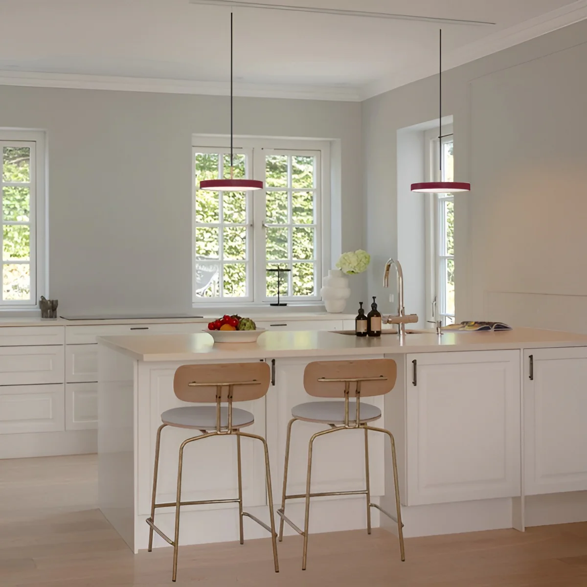 Lampa wisząca ASTERIA PLUS bordowy ze złotą wstawką - Image 11
