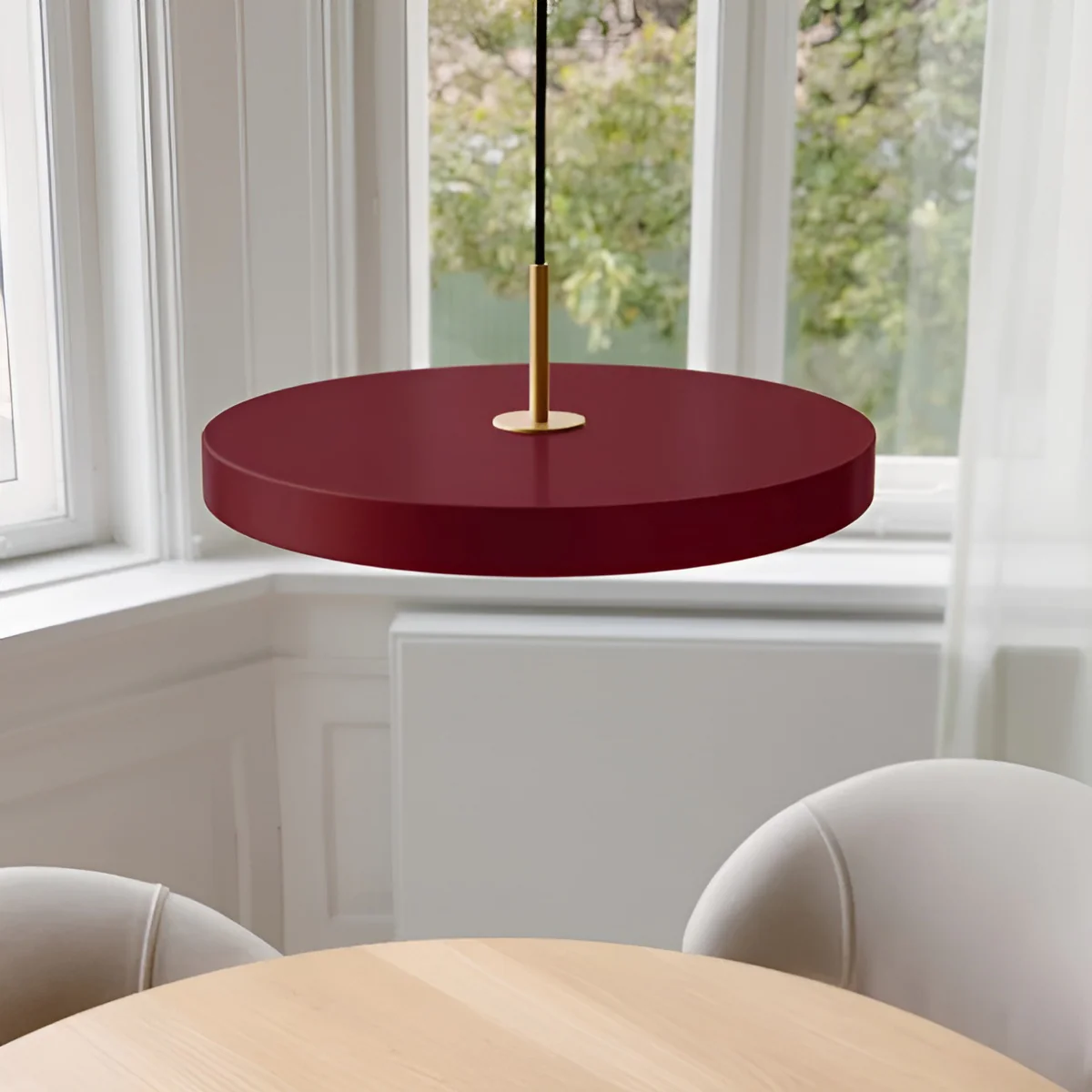 Lampa wisząca ASTERIA PLUS bordowy ze złotą wstawką - Image 6