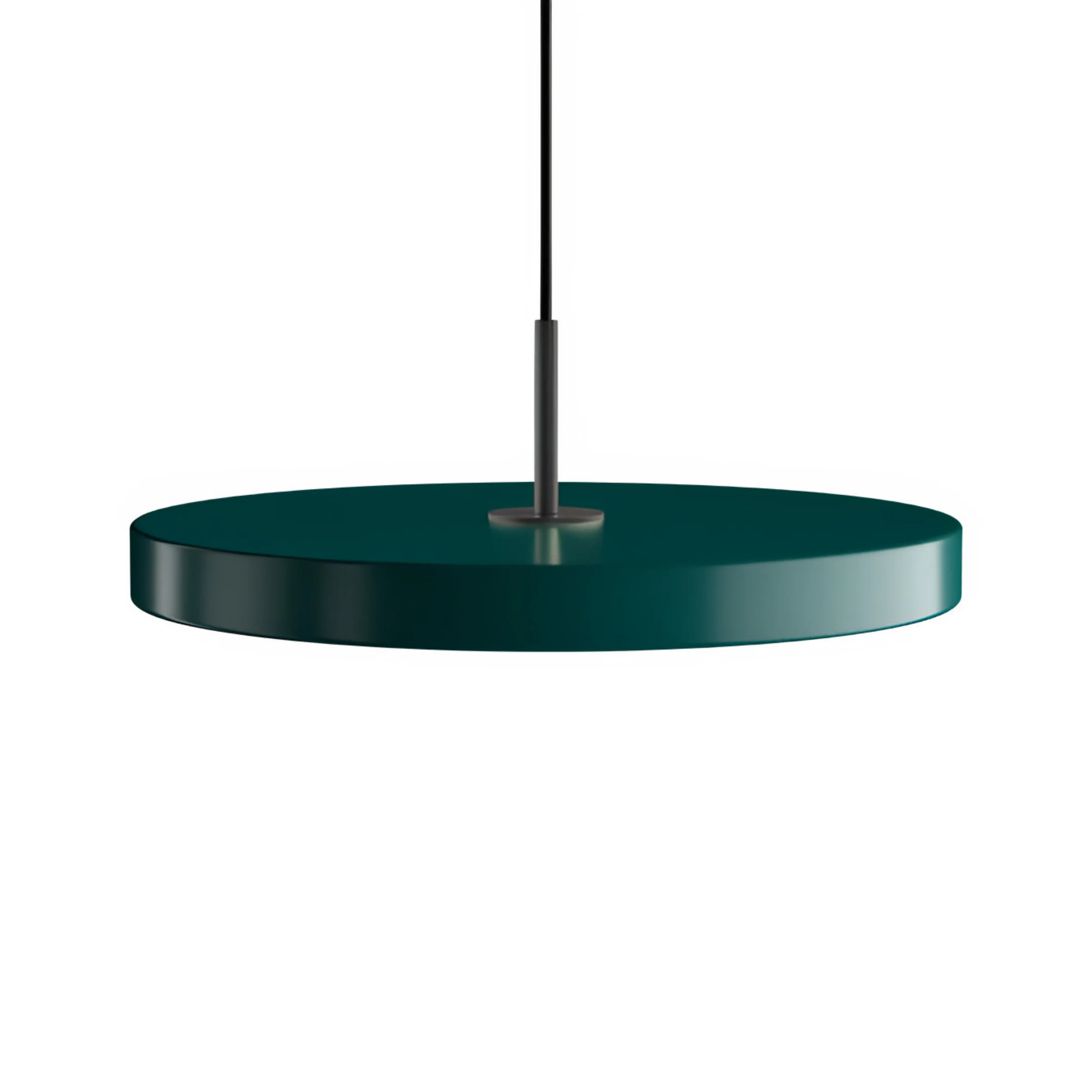 Lampa wisząca ASTERIA PLUS ciemnozielony z czarną wstawką