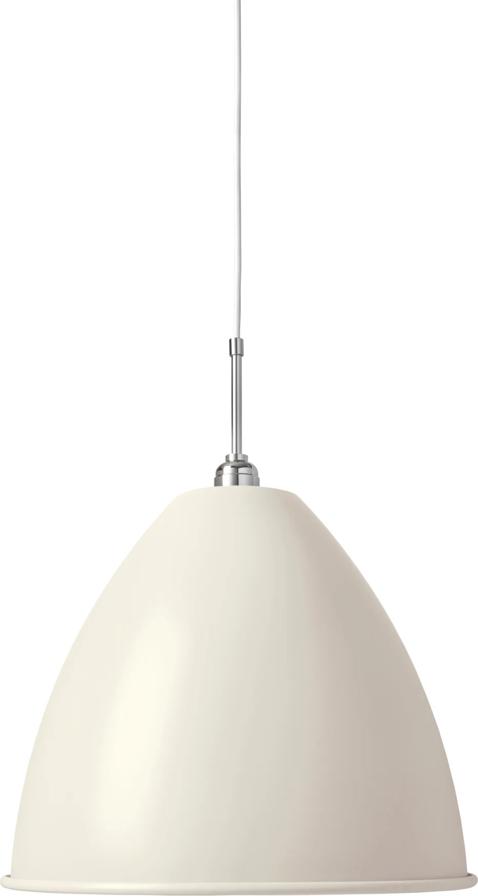 Lampa wisząca BESTLITE BL9 chrom z kremowym kloszem - Image 5
