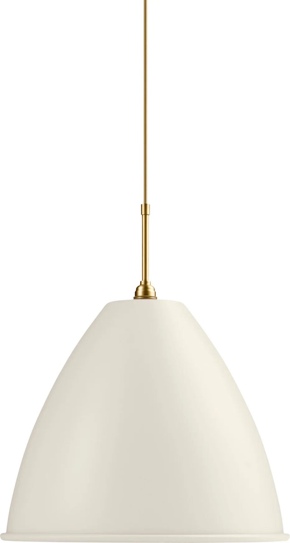 Lampa wisząca BESTLITE BL9 mosiądz z kremowym kloszem - Image 5