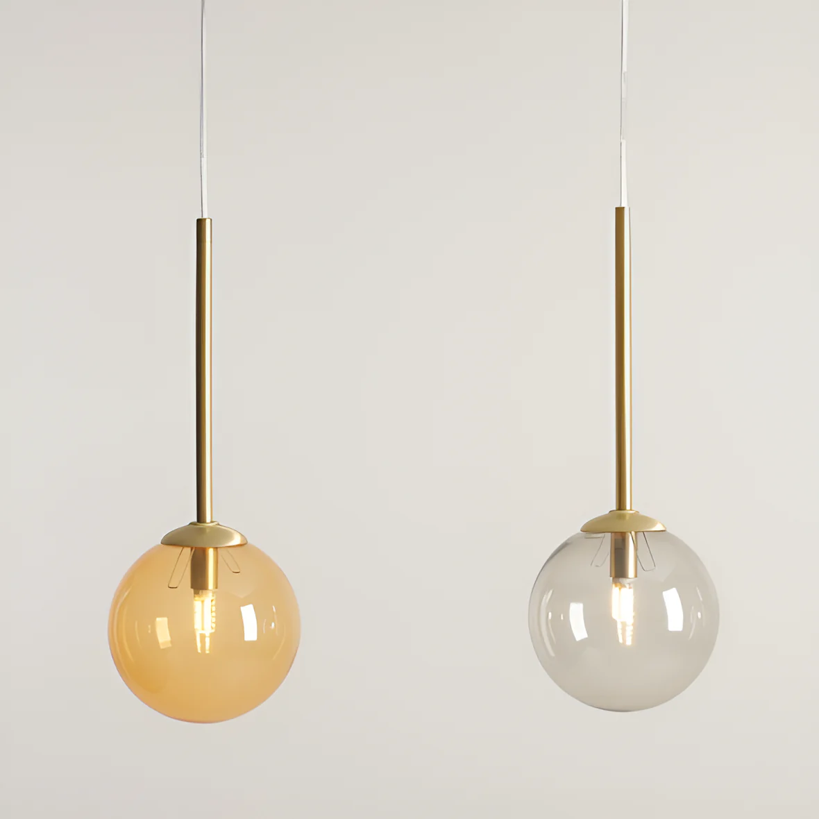 Lampa wisząca BOSSO TRIO kolorowe szkło - Image 3