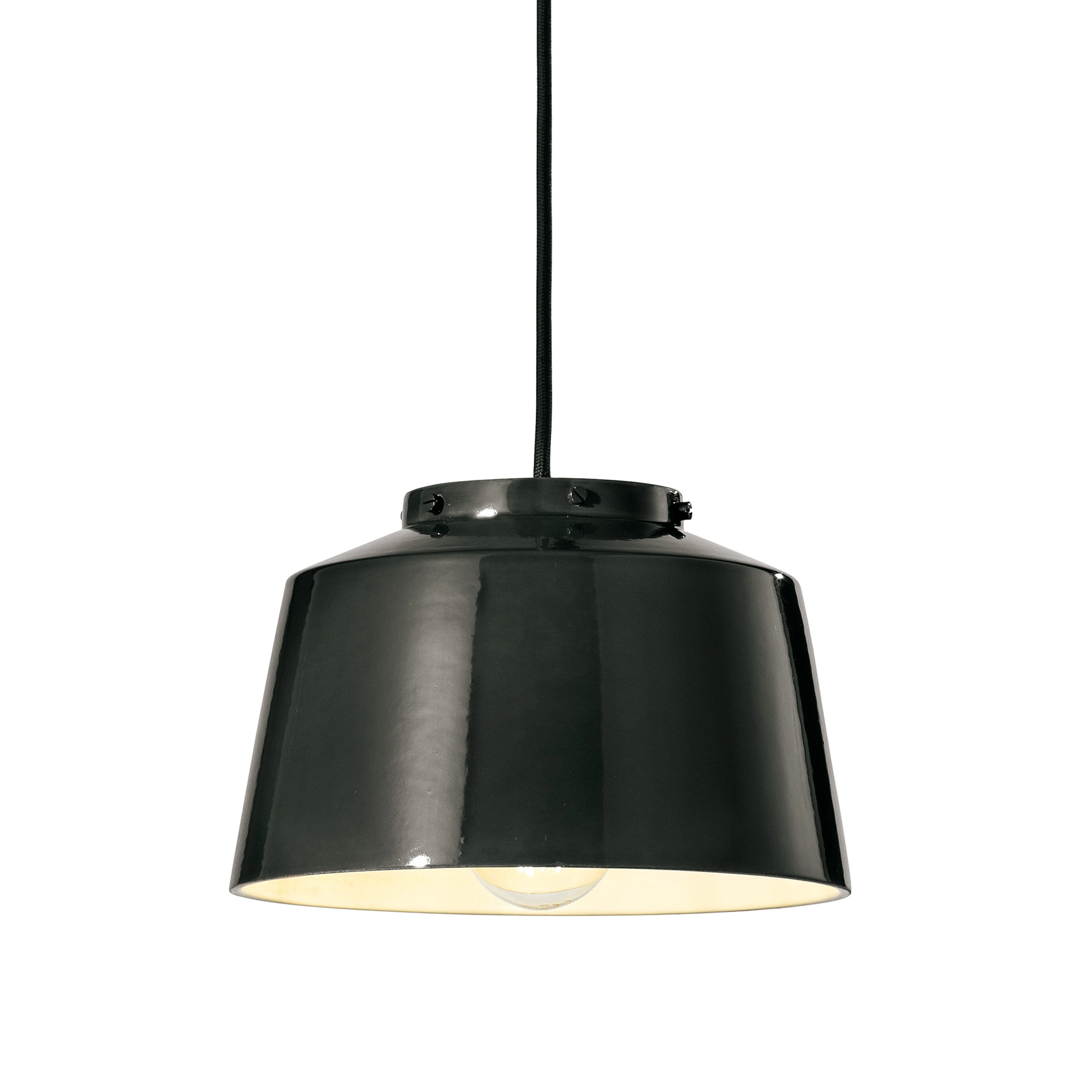 Lampa wisząca ceramiczna 50's czarny