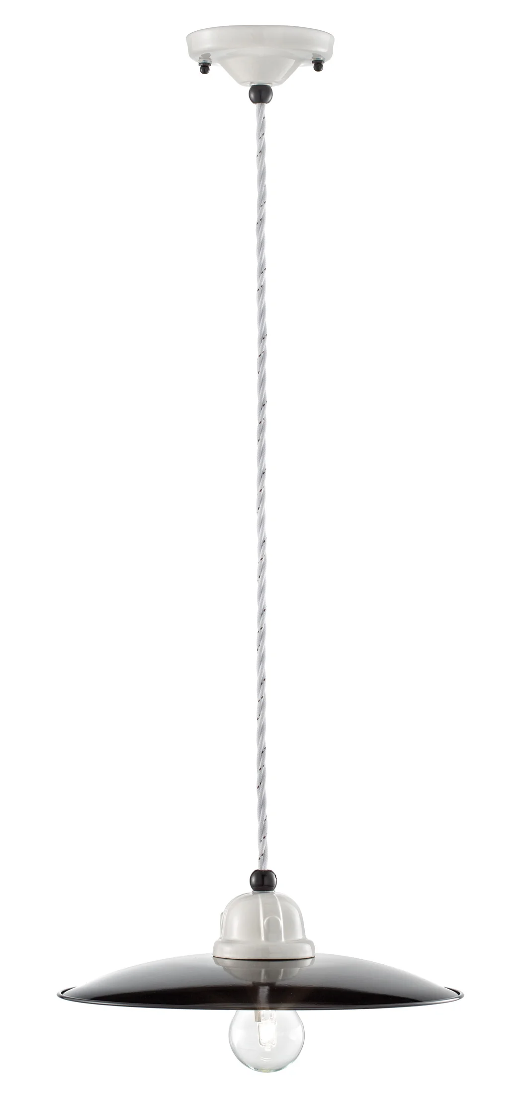 Lampa wisząca ceramiczna B&W biało-czarny - Image 2