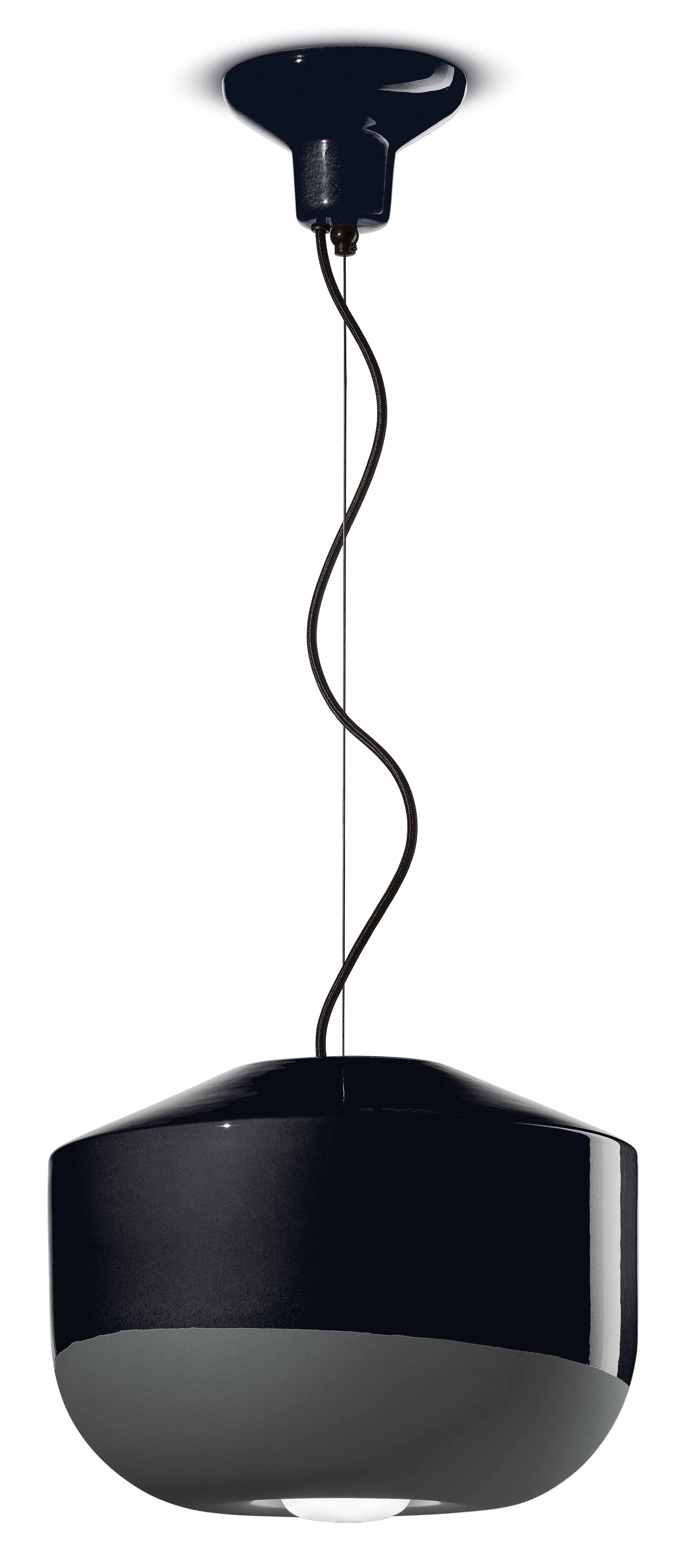 Lampa wisząca ceramiczna BELLOTA czarny - Image 5