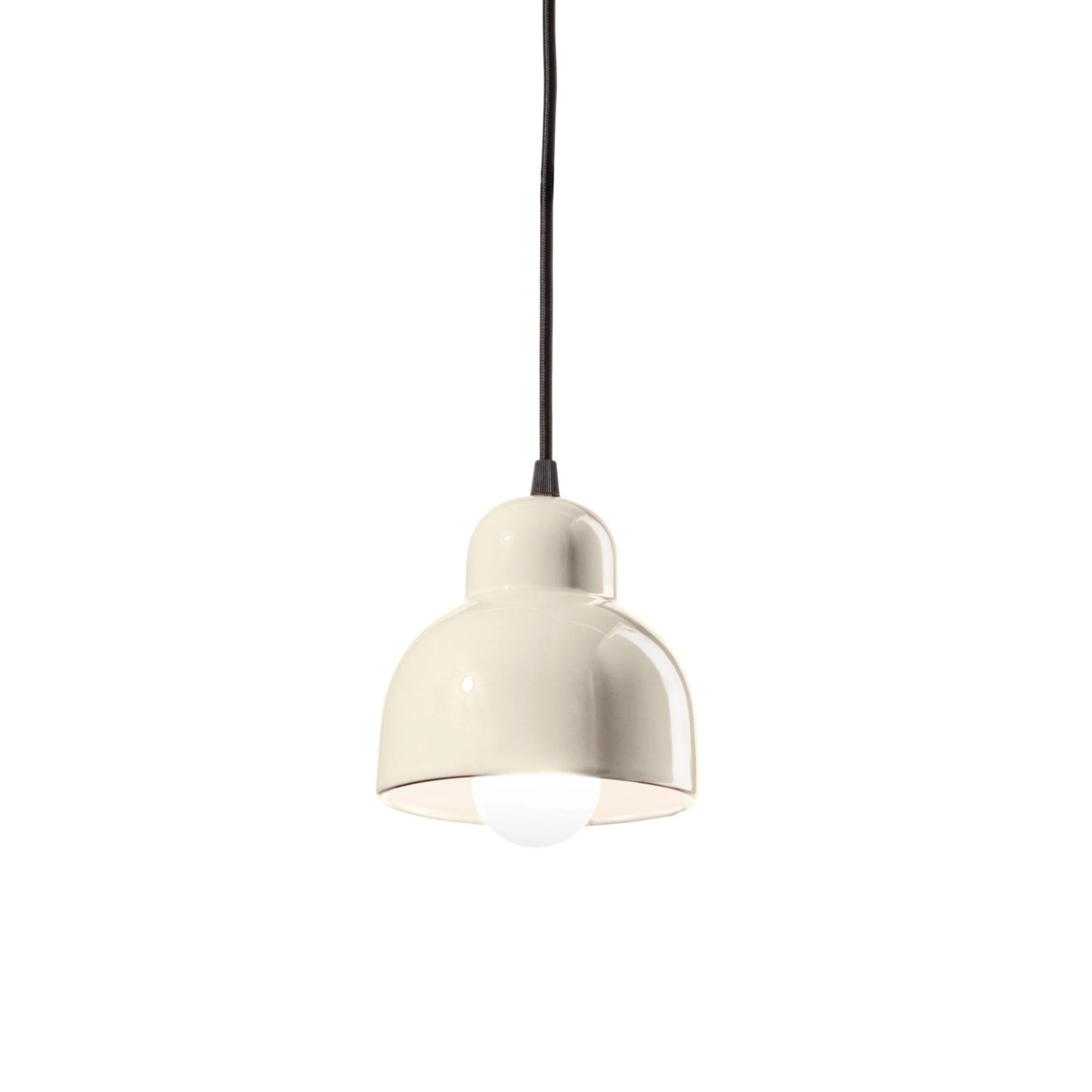 Lampa wisząca ceramiczna BERIMBAU kremowy