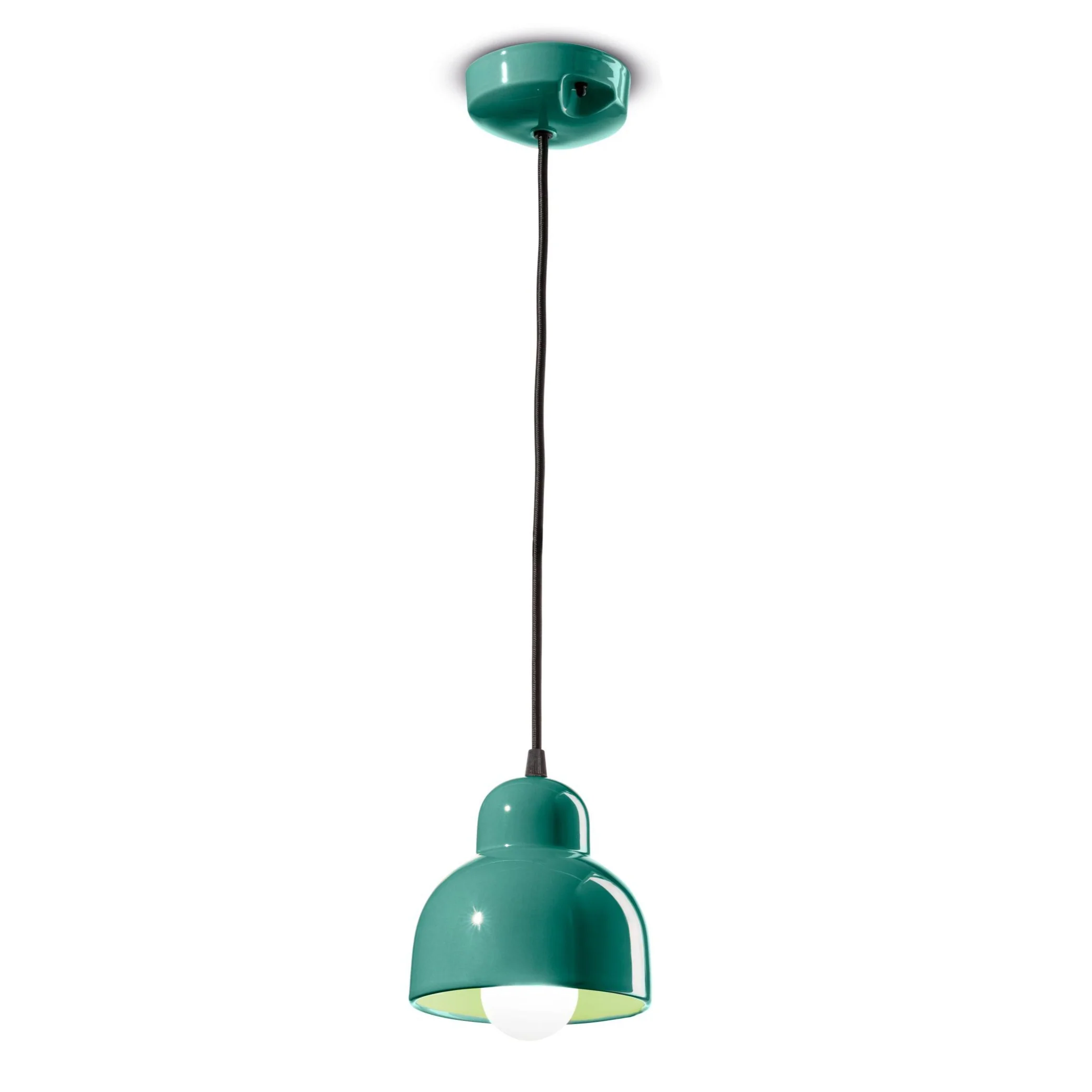 Lampa wisząca ceramiczna BERIMBAU turkusowy - Image 5