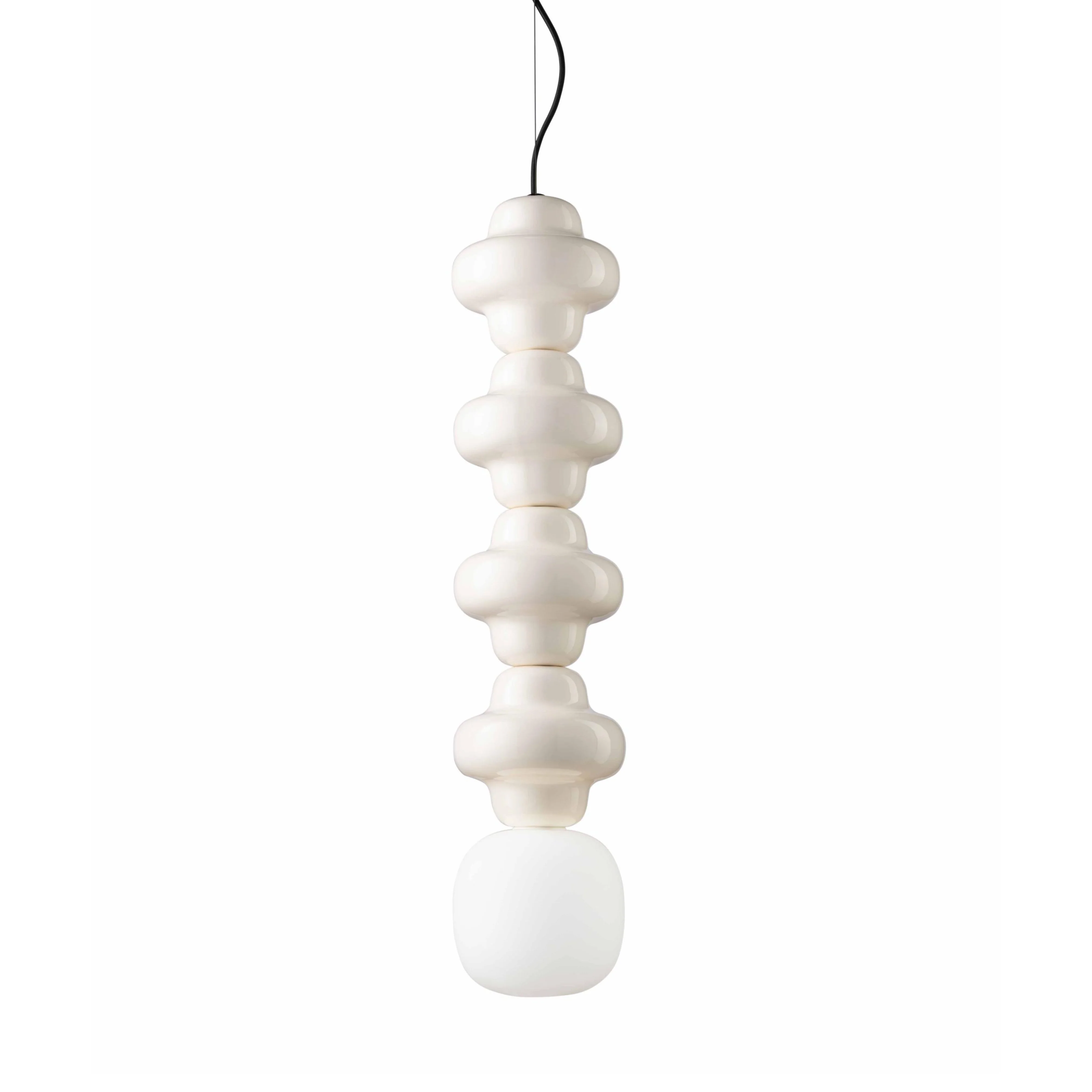 Lampa wisząca ceramiczna COPACABANA 4 kremowy