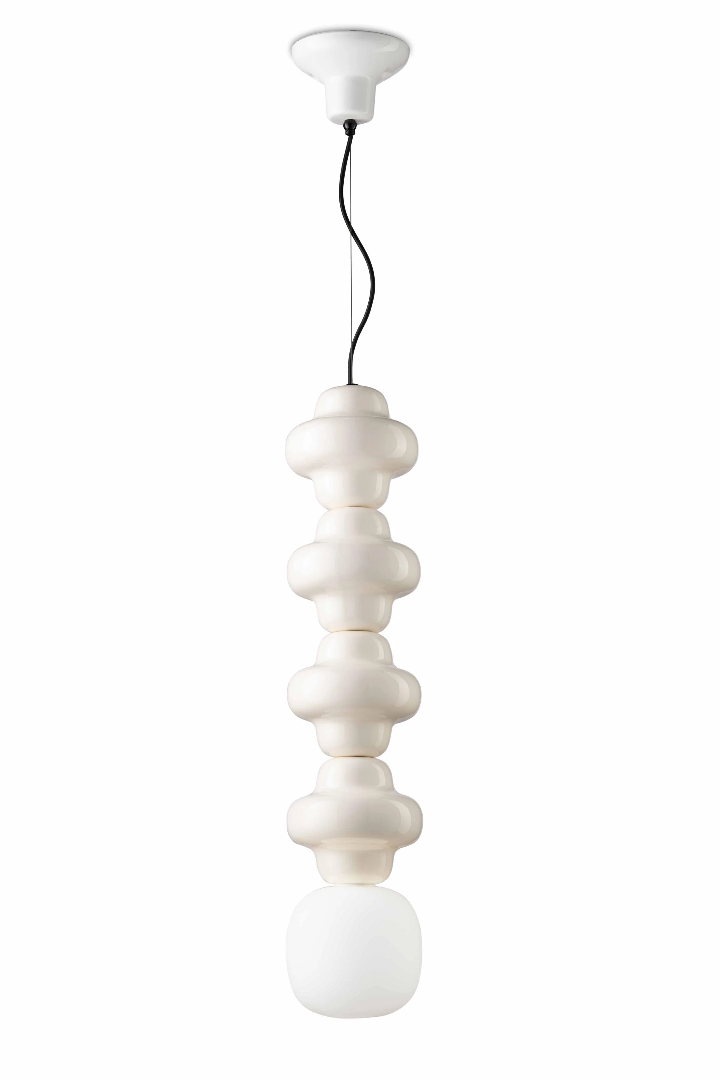 Lampa wisząca ceramiczna COPACABANA 4 kremowy - Image 3