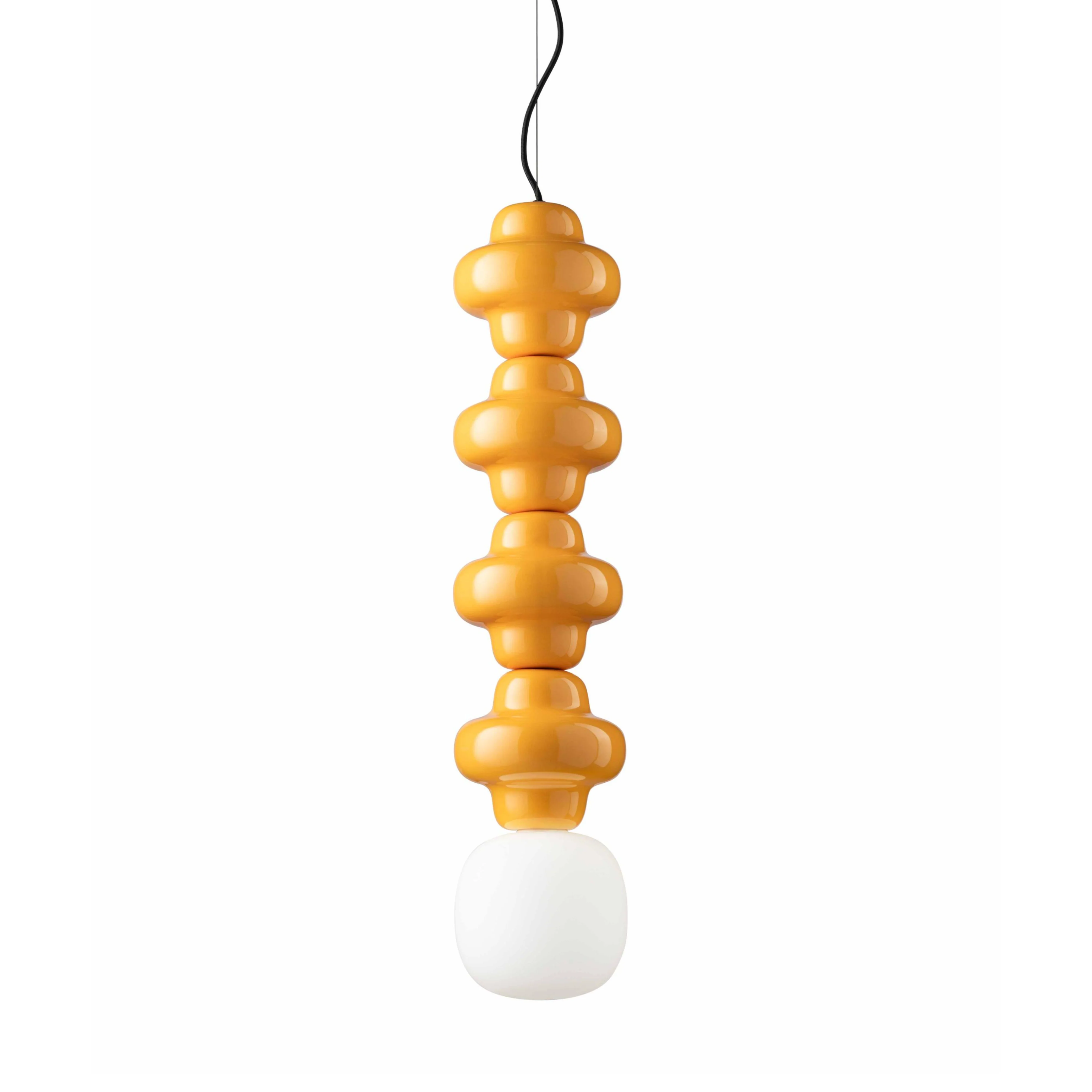 Lampa wisząca ceramiczna COPACABANA 4 żółty