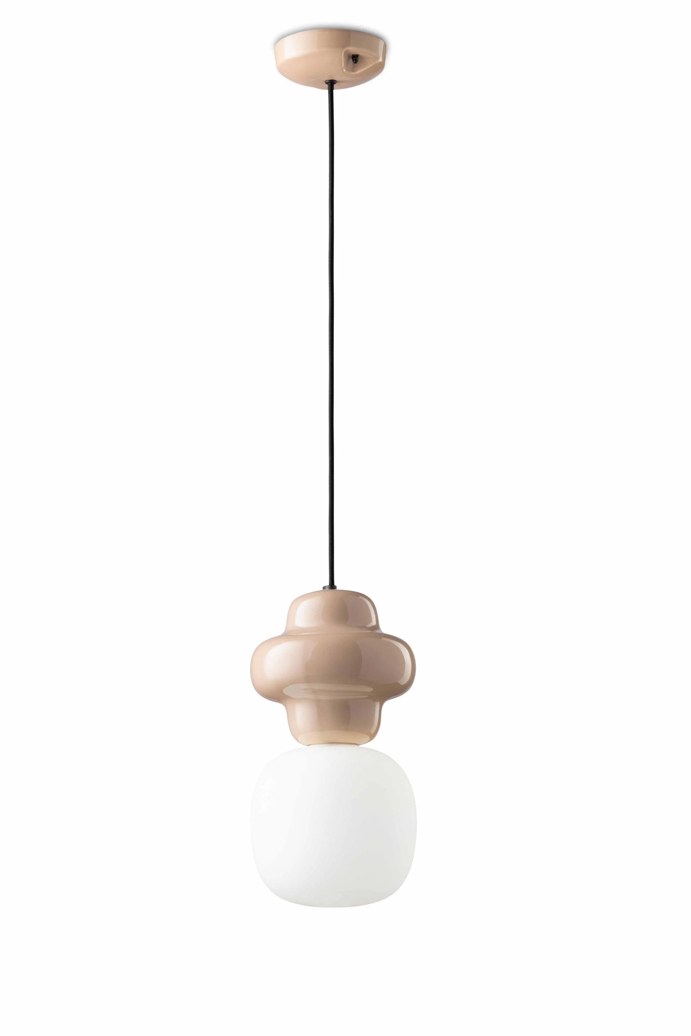 Lampa wisząca ceramiczna COPACABANA beżowy - Image 3