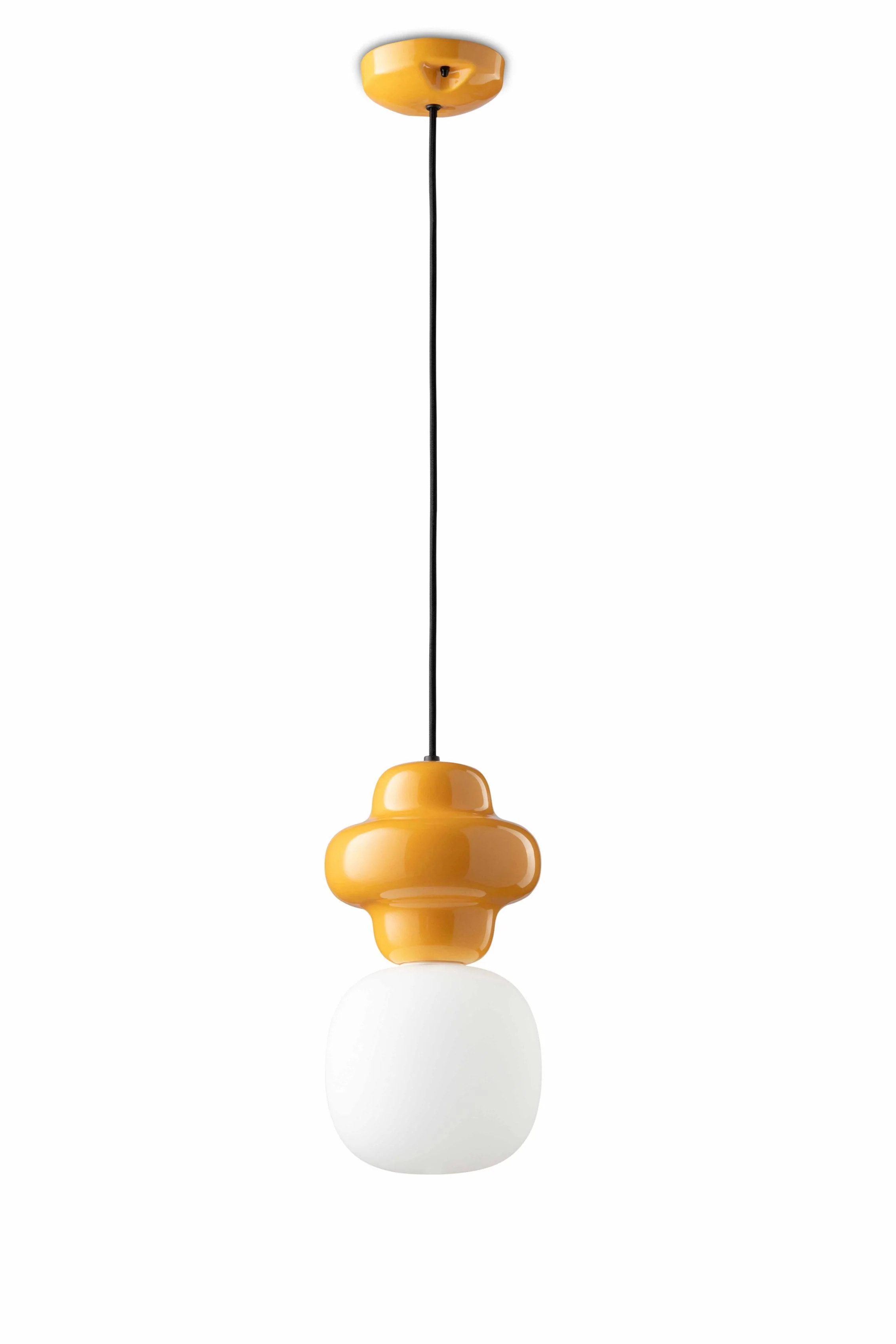 Lampa wisząca ceramiczna COPACABANA żółty - Image 3