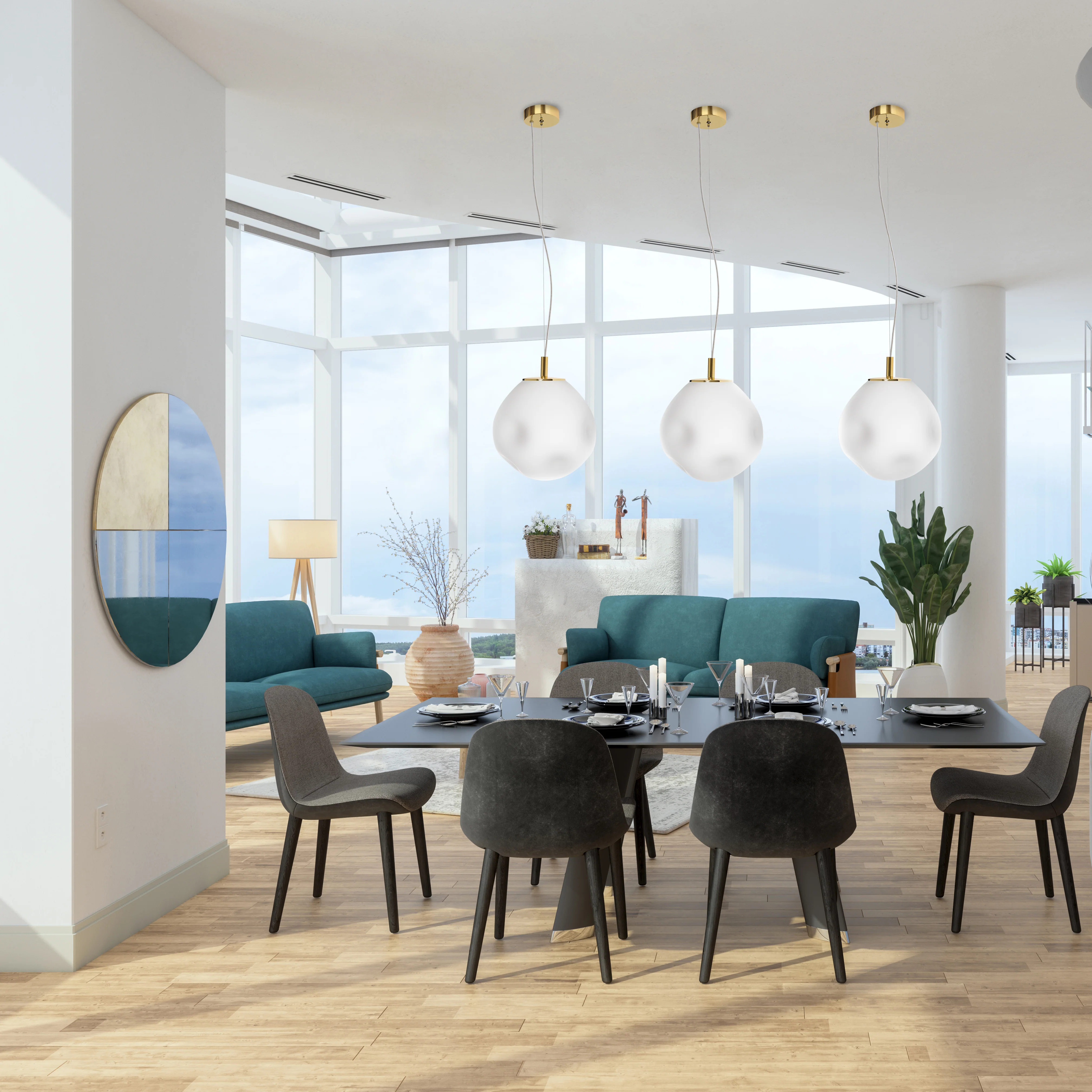 Lampa wisząca CLOE złoty - Image 6
