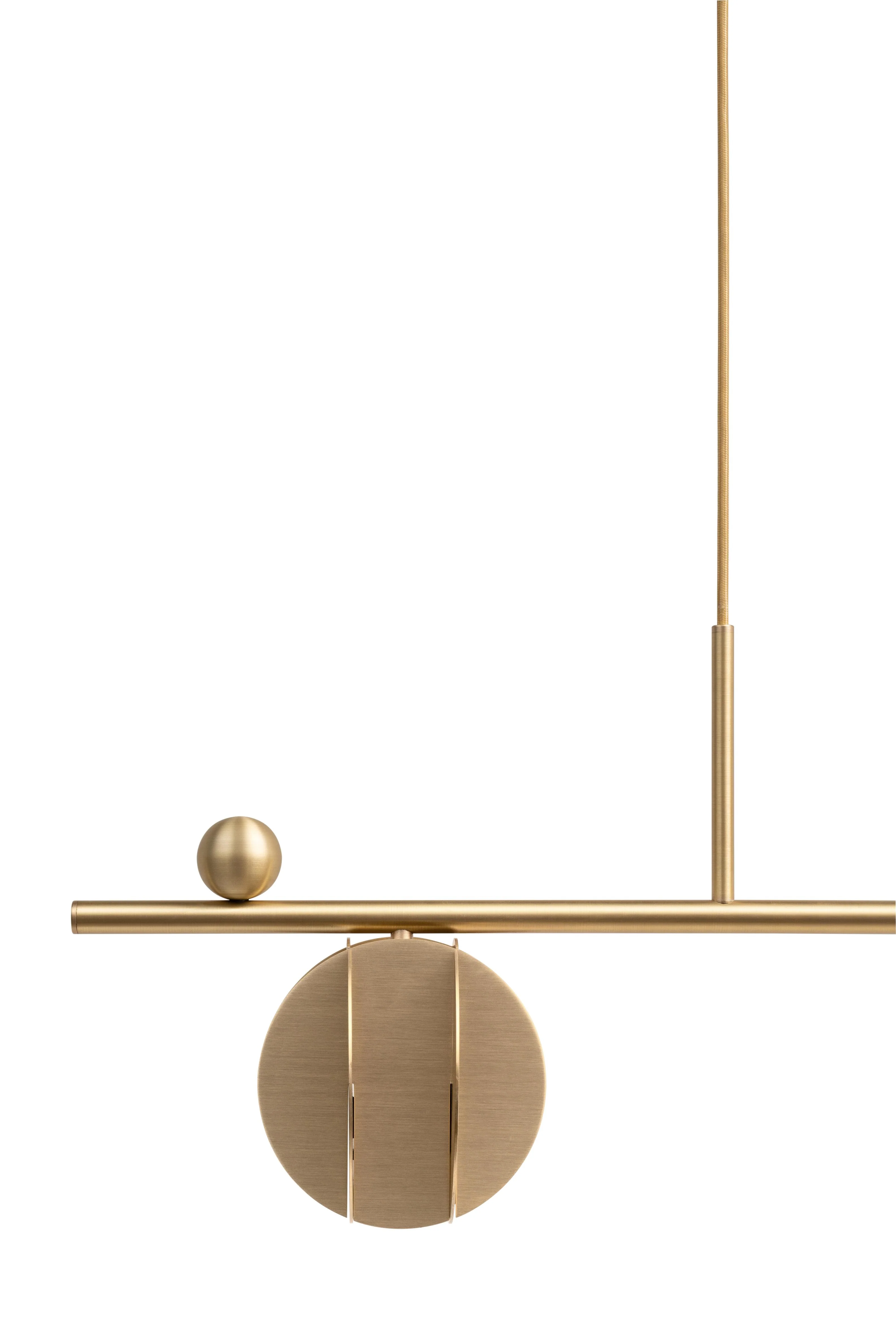 Lampa wisząca EL HORIZONTAL mosiądz - Image 7