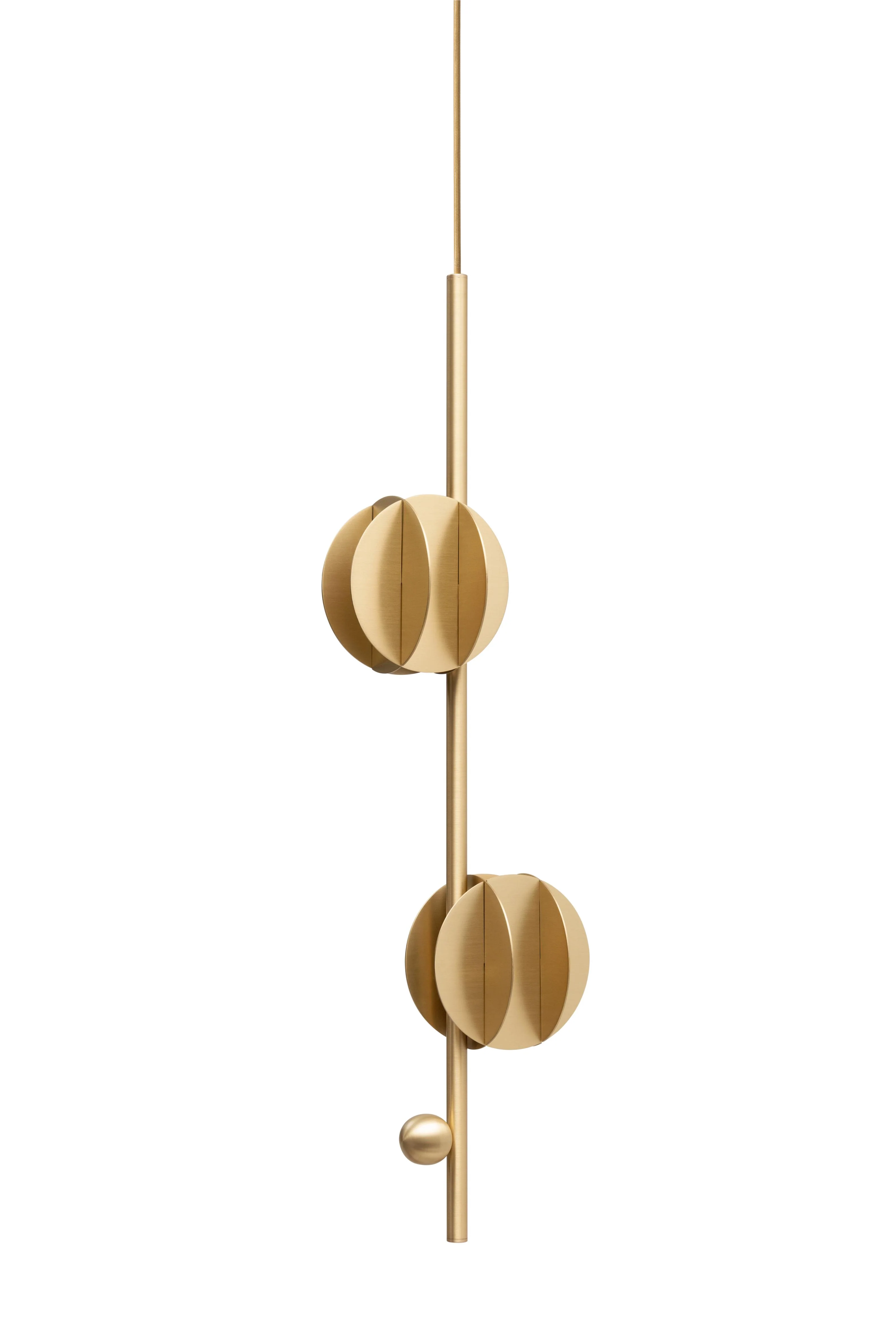 Lampa wisząca EL VERTICAL mosiądz