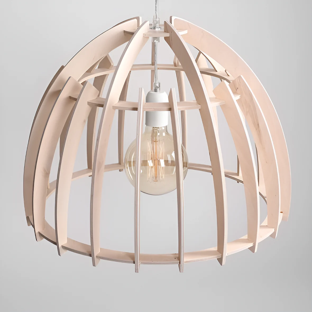 Lampa wisząca FERB drewno - Image 5