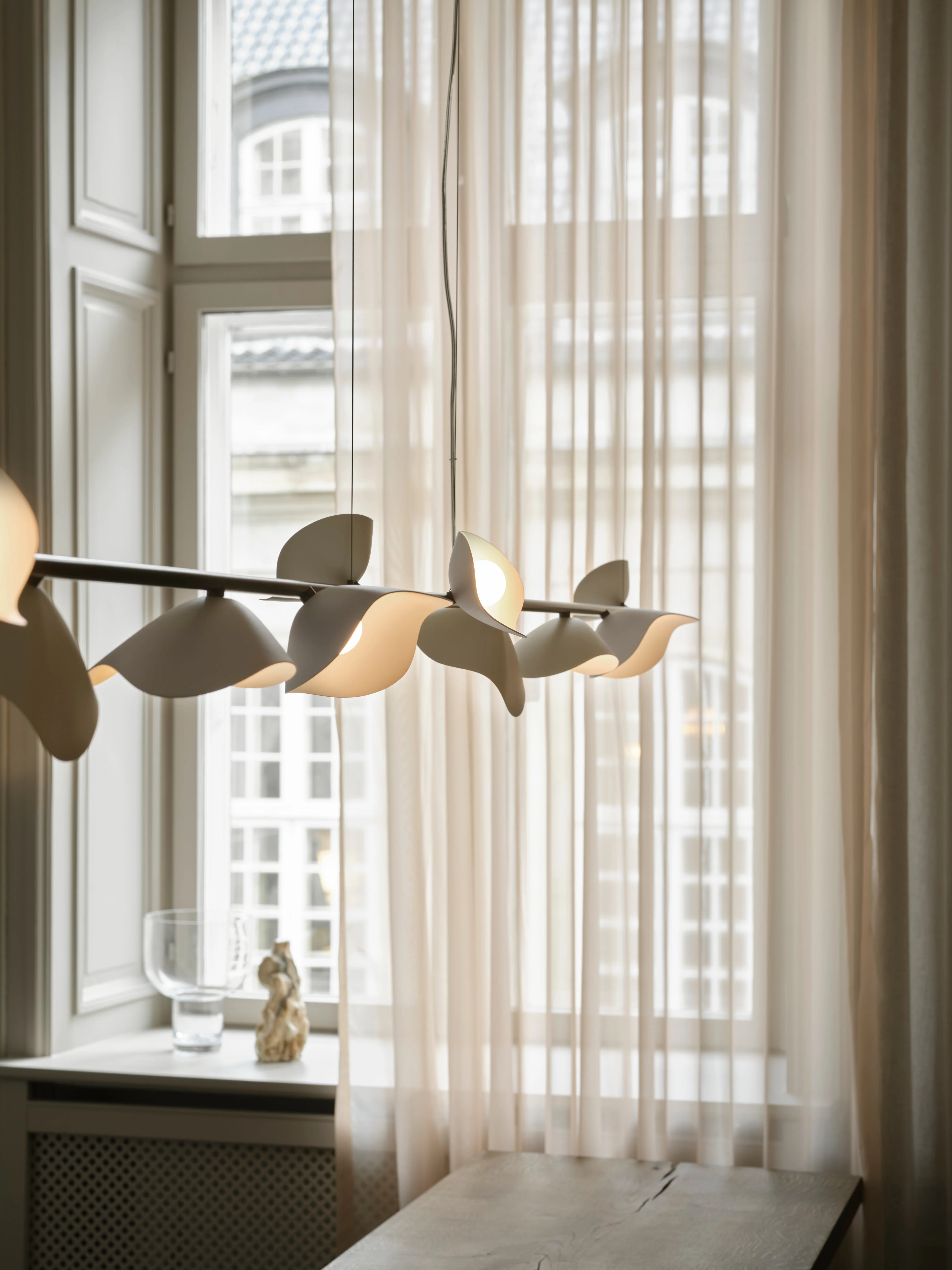 Lampa wisząca FLORII 5 ciemnobrązowy z białym - Image 3