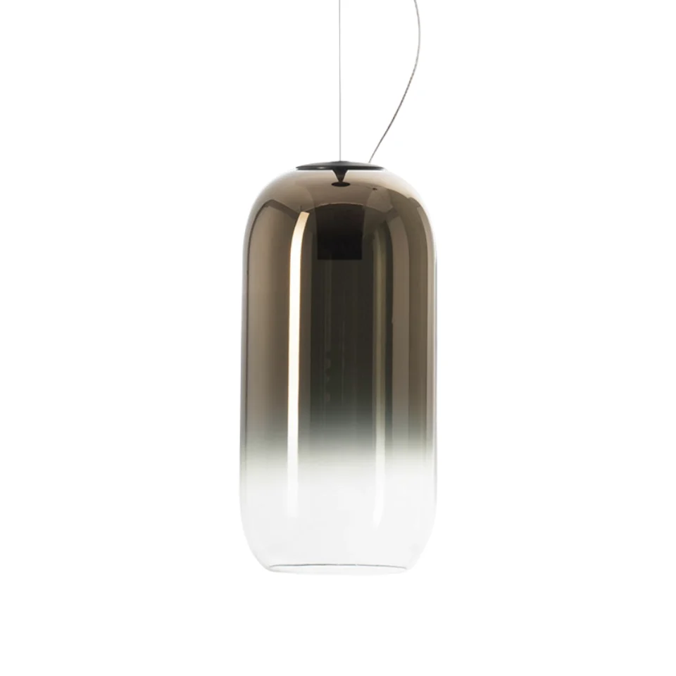 Lampa wisząca GOPLE brązowy ze srebrnym wykończeniem