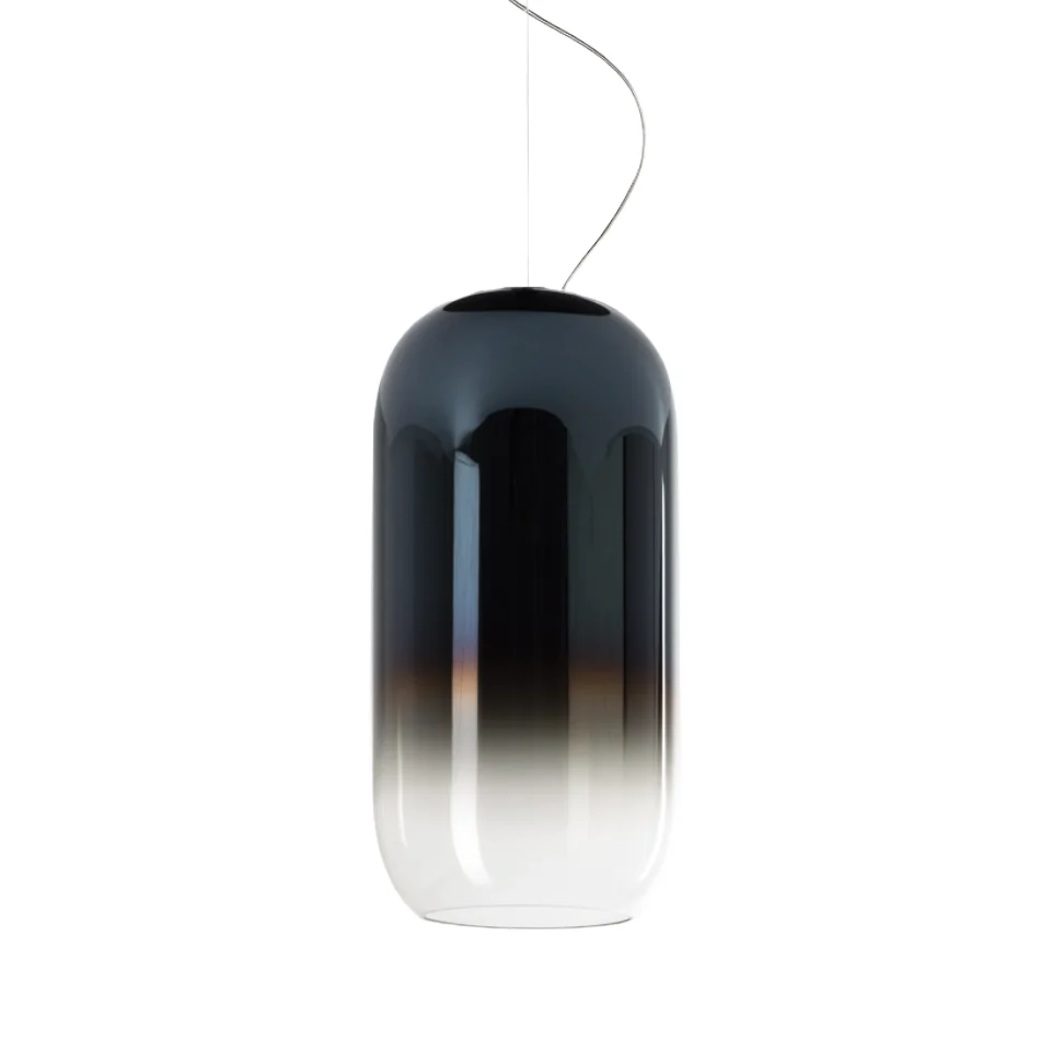 Lampa wisząca GOPLE niebieski z czarnym wykończeniem
