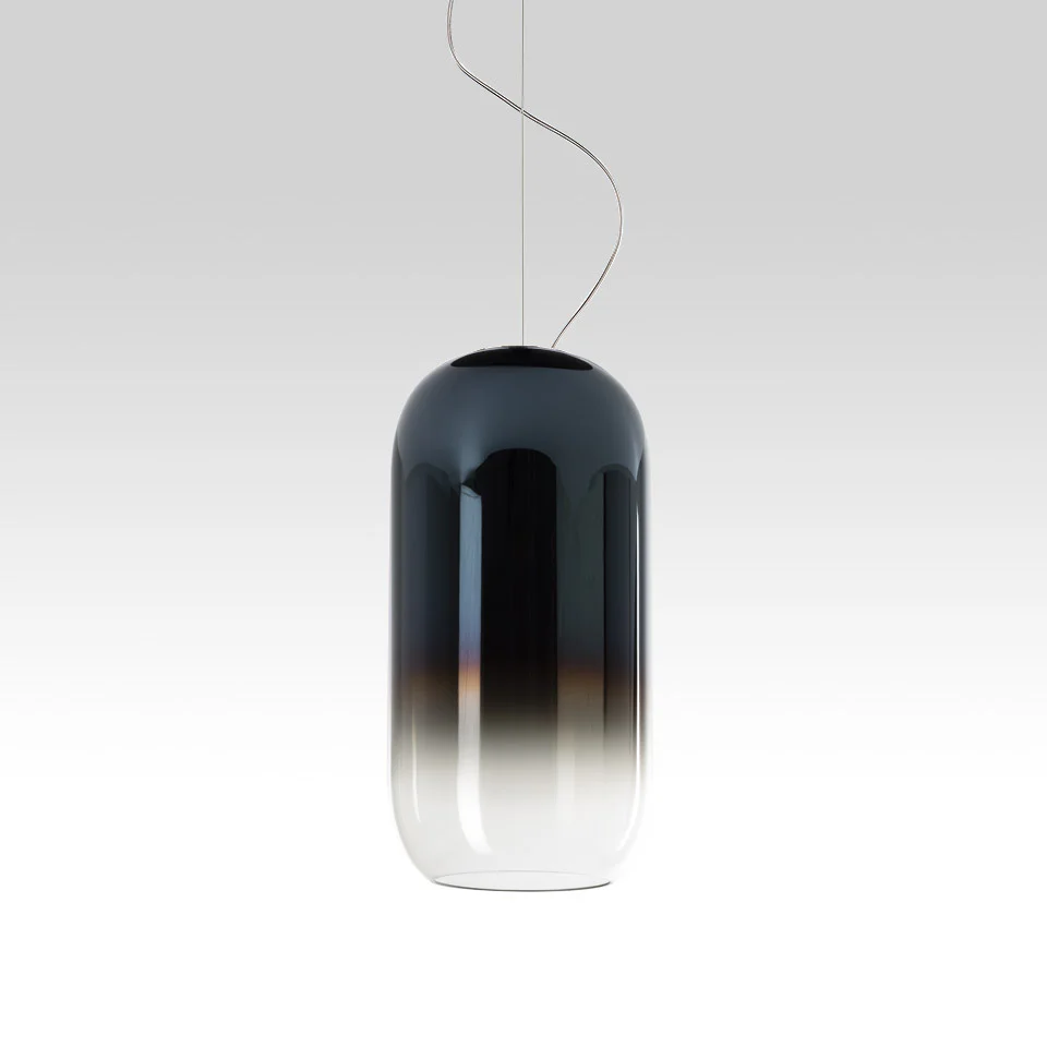 Lampa wisząca GOPLE niebieski ze srebrnym wykończeniem - Image 3