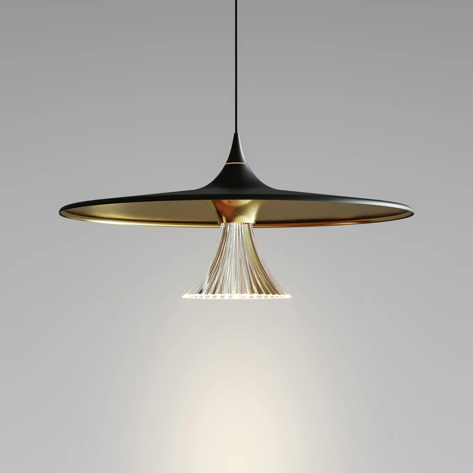 Lampa wisząca IPNO czarny ze złotym - Image 3