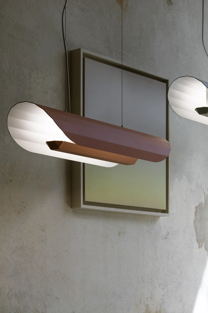 Lampa wisząca liniowa APOLIN złamany róż - Image 6
