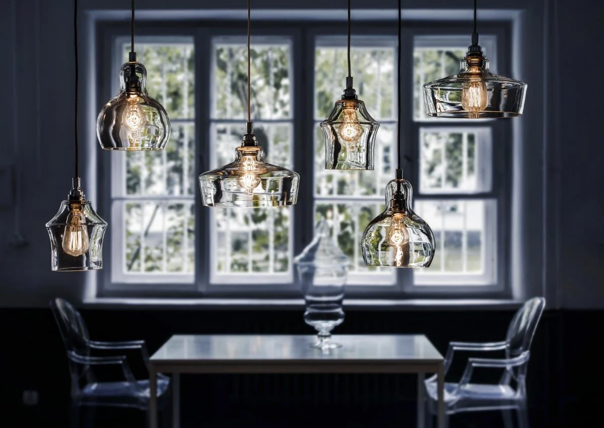 Lampa wisząca LONGIS I transparentny z chromowaną oprawą - Image 2