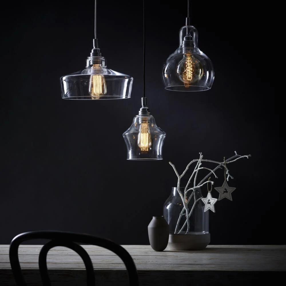 Lampa wisząca LONGIS I transparentny z chromowaną oprawą - Image 4