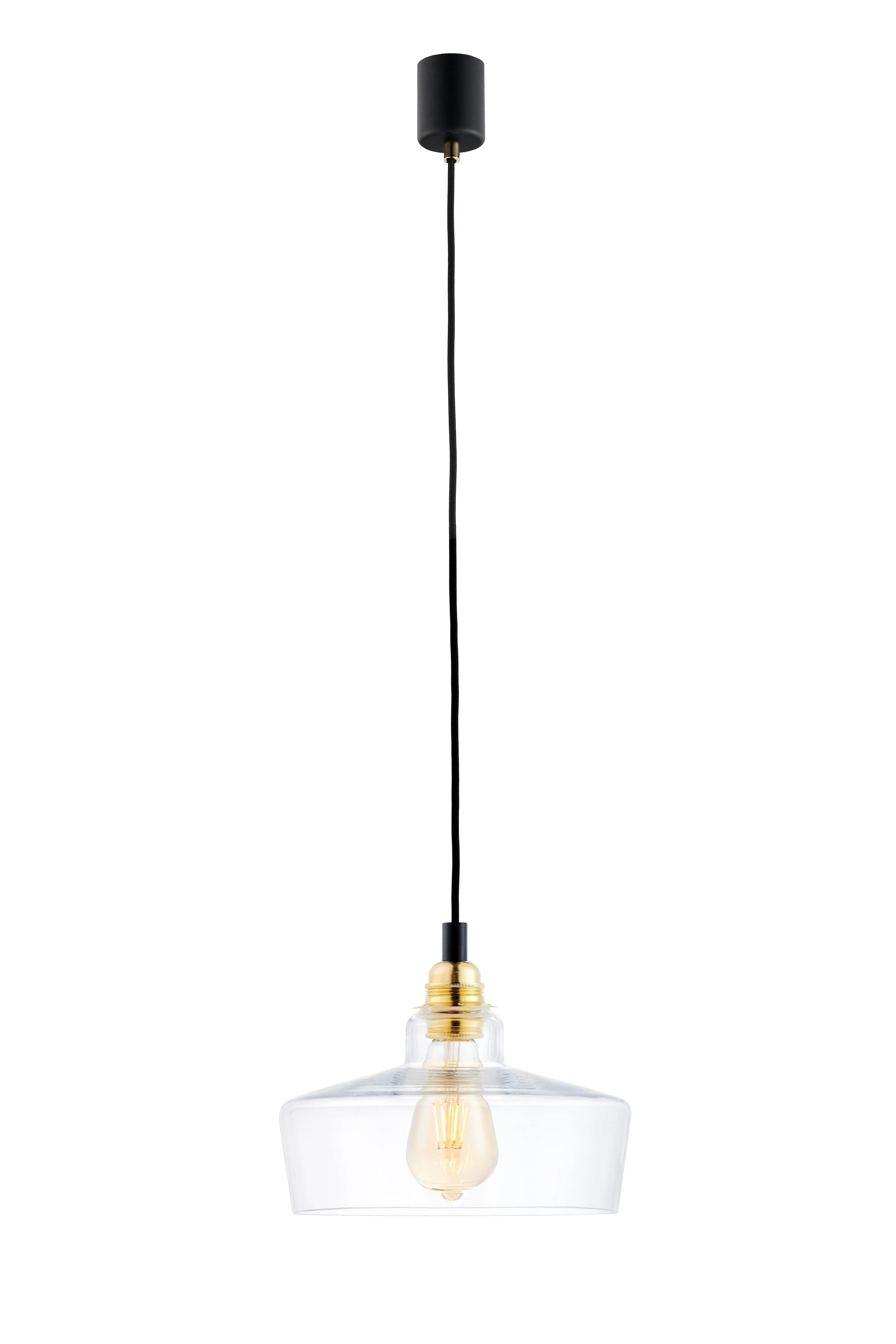 Lampa wisząca LONGIS III transparentny ze złotym - Image 3