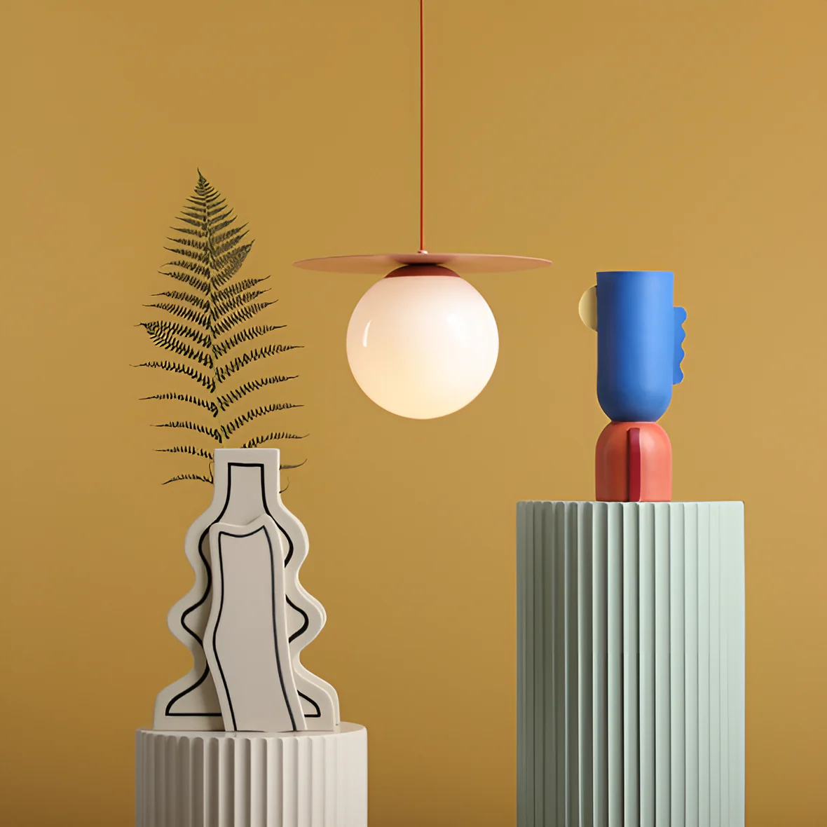 Lampa wisząca LOOP koralowy - Image 11