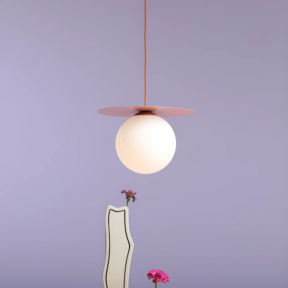 Lampa wisząca LOOP koralowy - Image 8