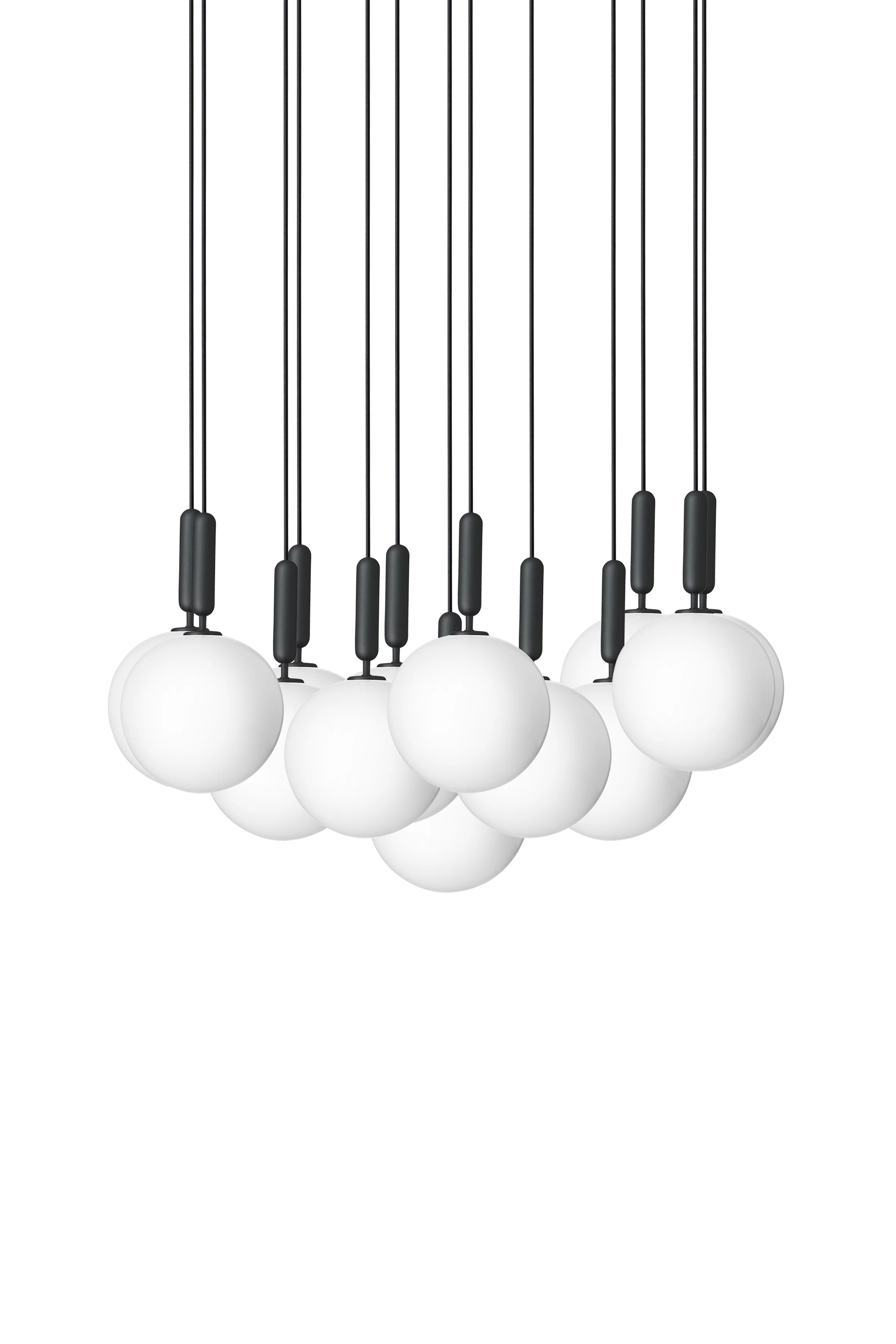 Lampa wisząca MIIRA 13 grafitowy z opalowym szkłem - Image 10