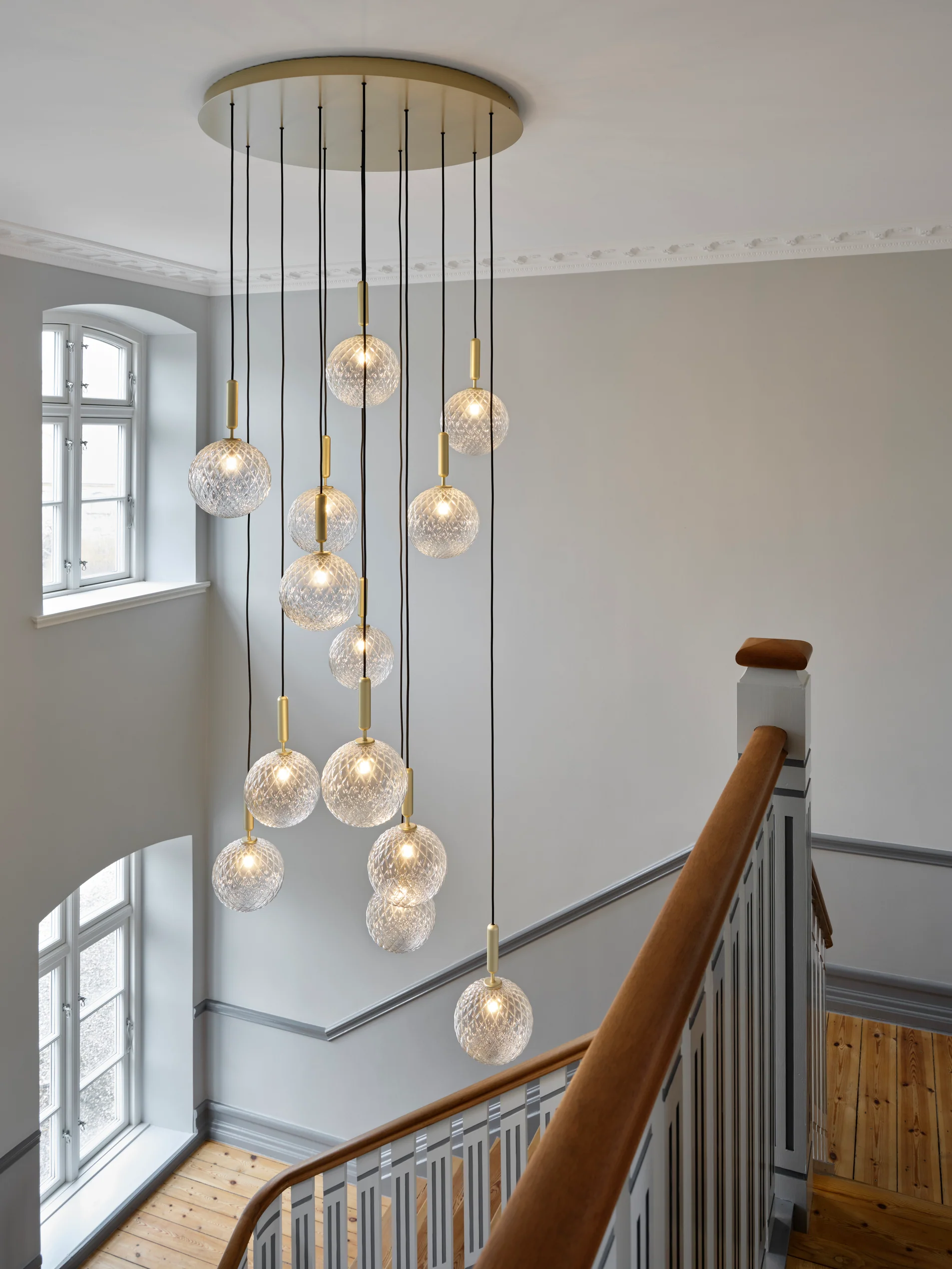 Lampa wisząca MIIRA 13 grafitowy z opalowym szkłem - Image 14