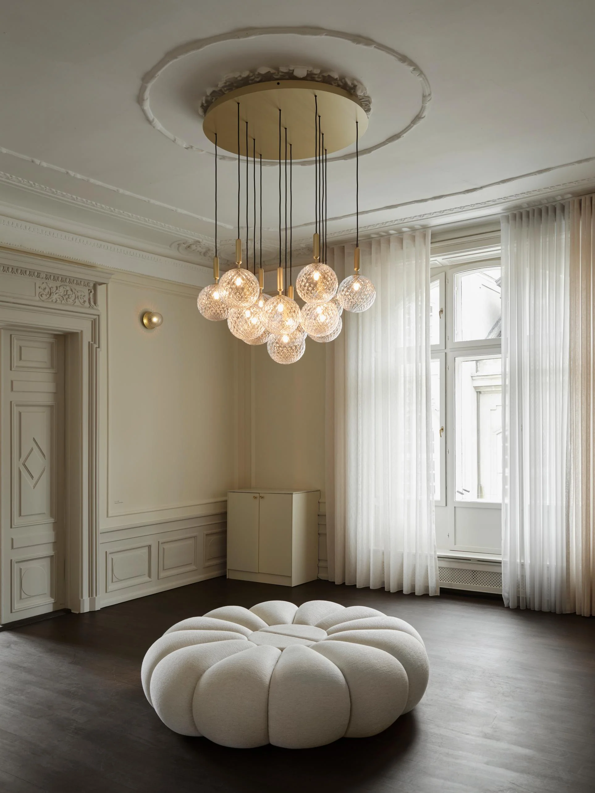 Lampa wisząca MIIRA 13 grafitowy z opalowym szkłem - Image 4