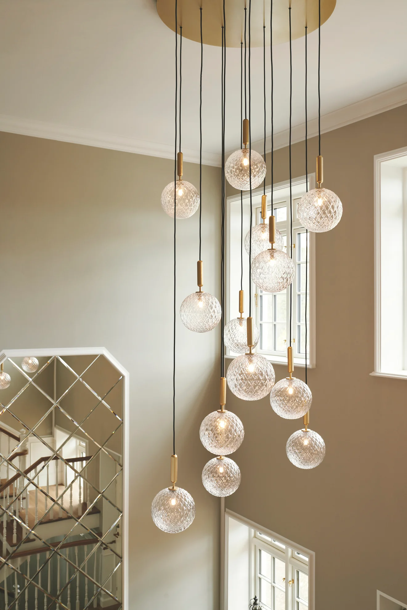 Lampa wisząca MIIRA 13 grafitowy z opalowym szkłem - Image 6