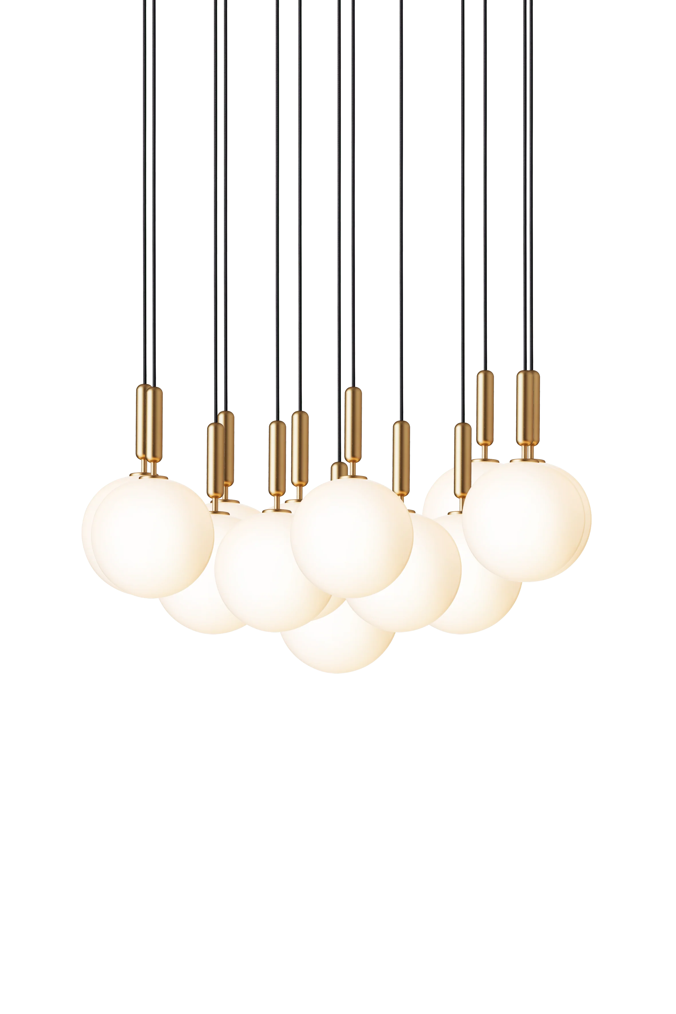 Lampa wisząca MIIRA 13 mosiężny z opalowym szkłem - Image 3