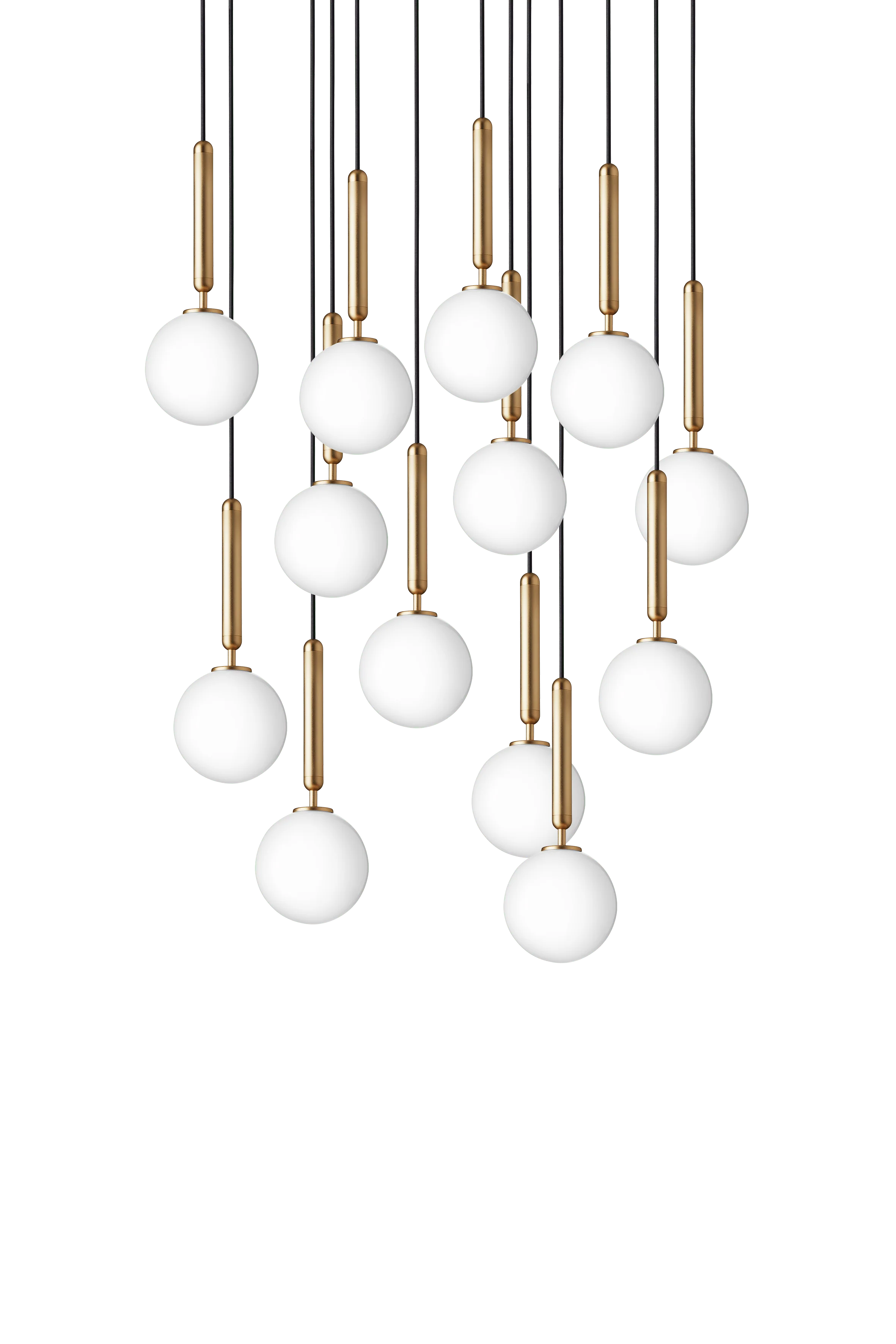 Lampa wisząca MIIRA 13 mosiężny z opalowym szkłem - Image 7