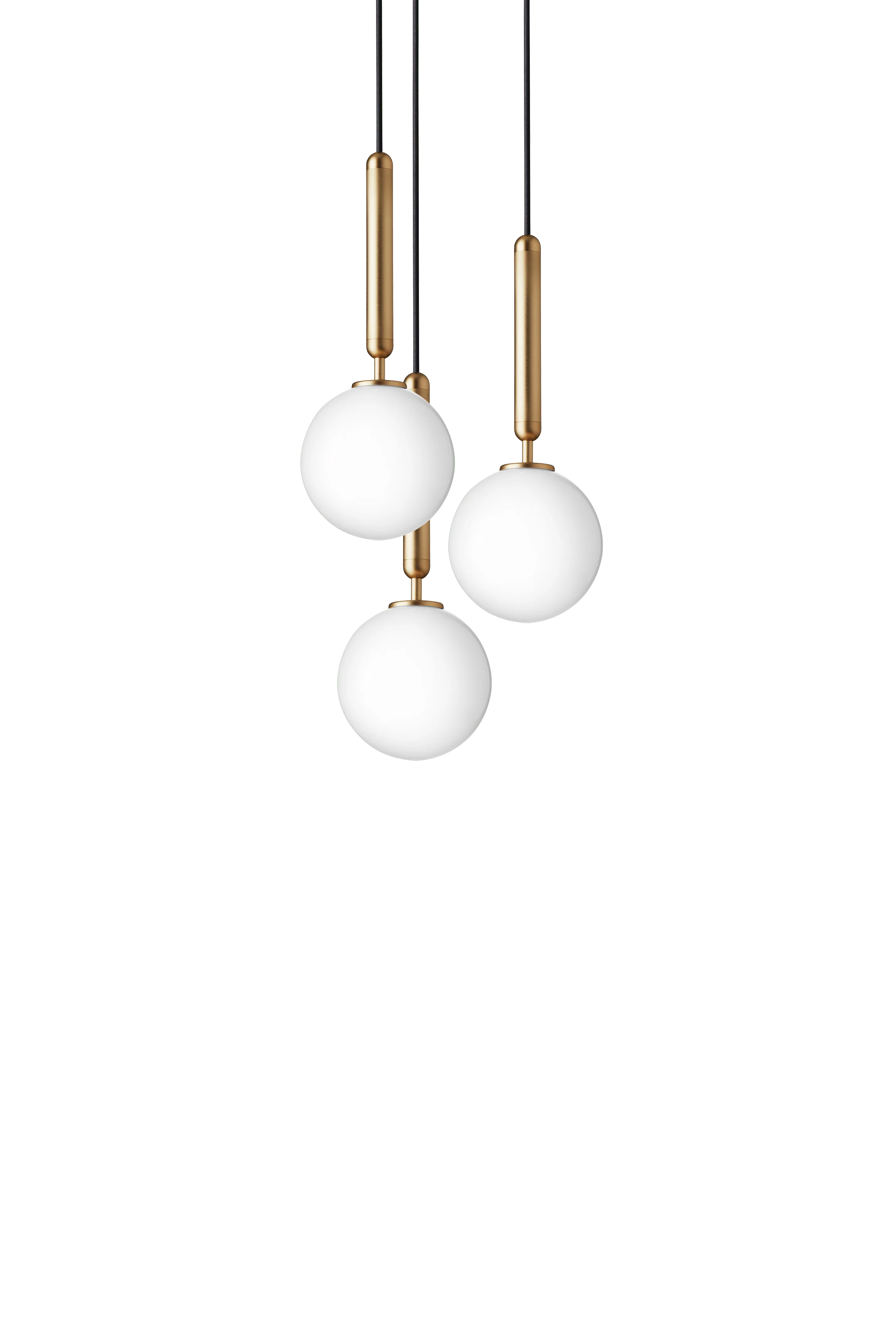 Lampa wisząca MIIRA 3 mosiężny z opalowym szkłem - Image 7