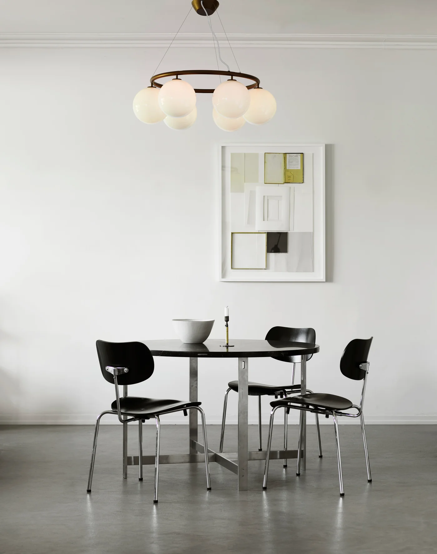 Lampa wisząca MIIRA 6 CIRCULAR ciemnobrązowy z opalowym szkłem - Image 11