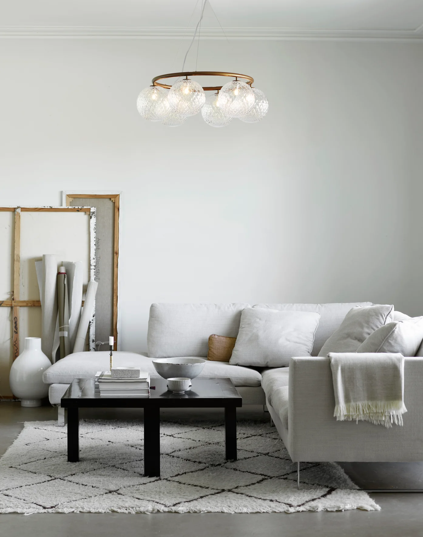 Lampa wisząca MIIRA 6 CIRCULAR ciemnobrązowy z transparentnym szkłem - Image 3