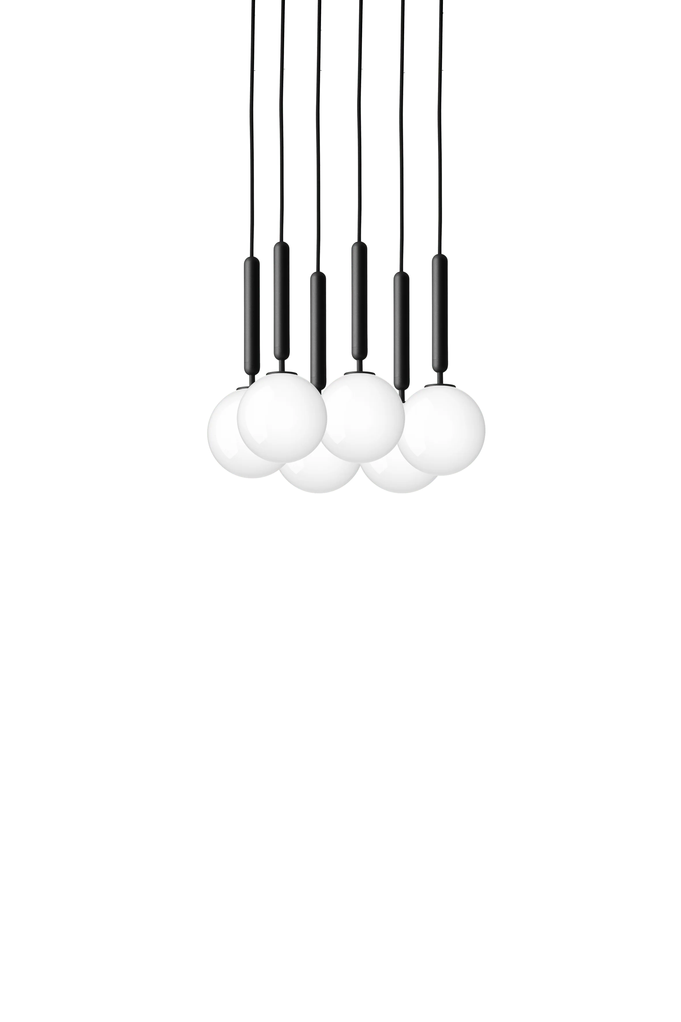 Lampa wisząca MIIRA 6 grafitowy z opalowym szkłem - Image 11