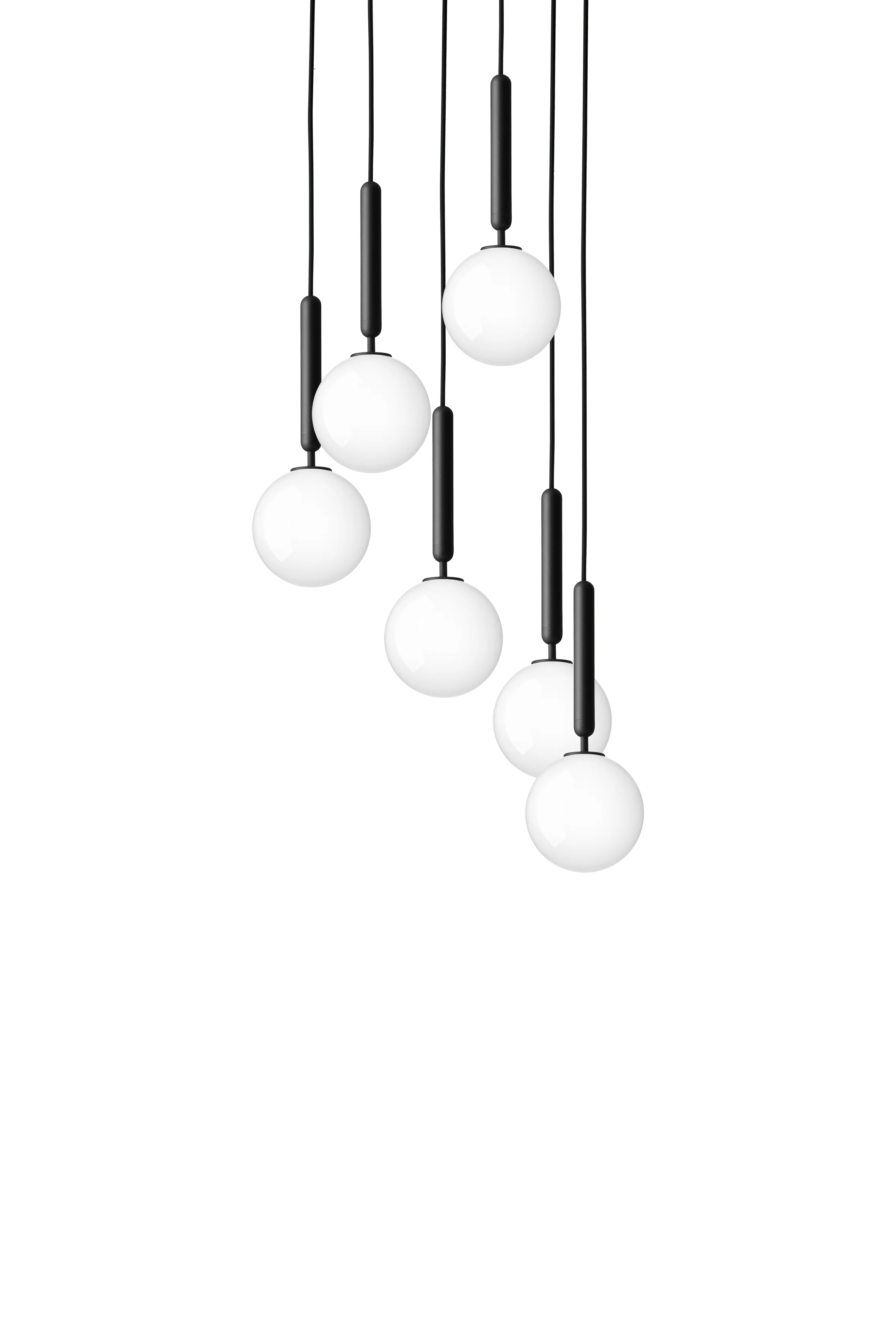 Lampa wisząca MIIRA 6 grafitowy z opalowym szkłem - Image 13