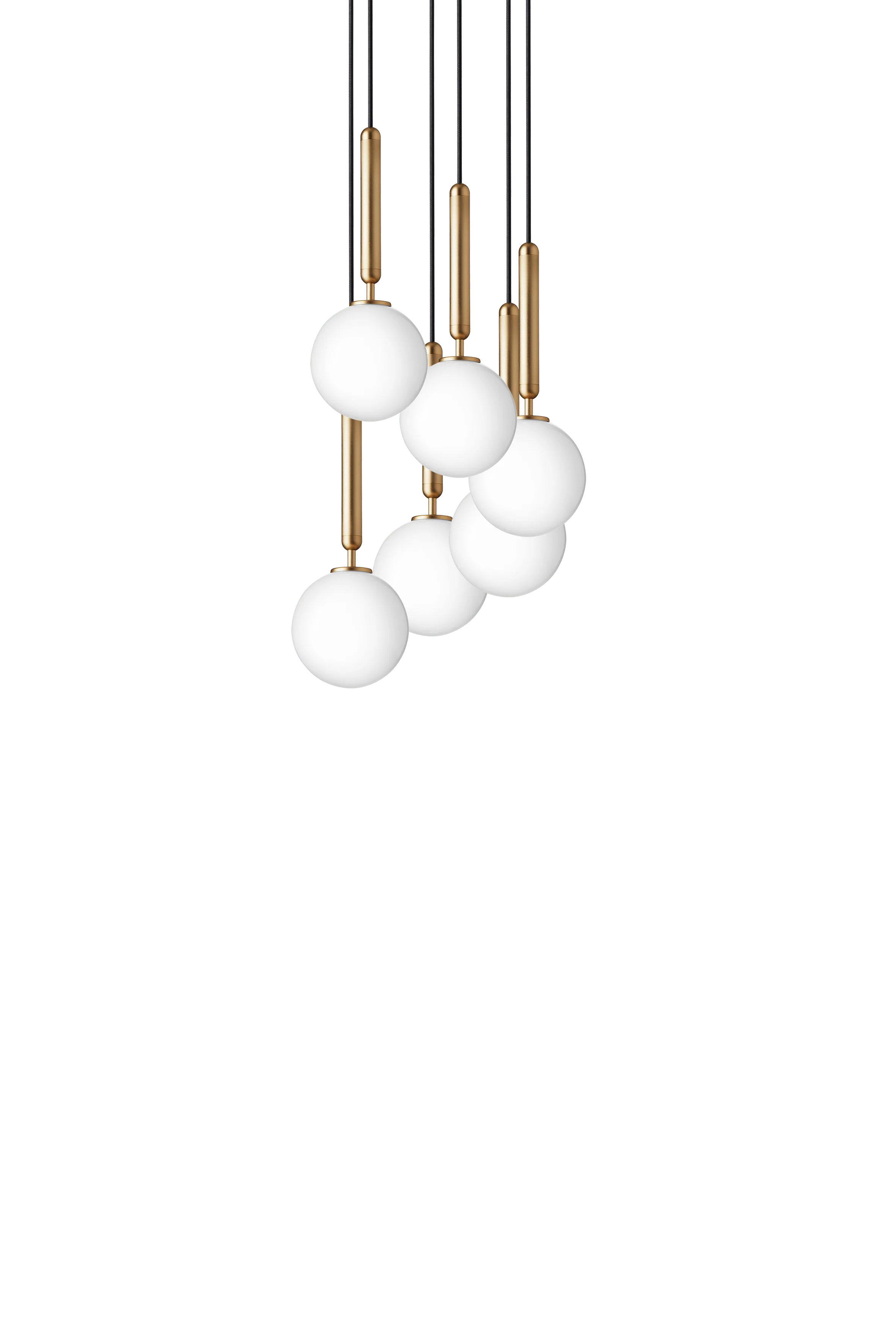 Lampa wisząca MIIRA 6 mosiężny z opalowym szkłem - Image 10