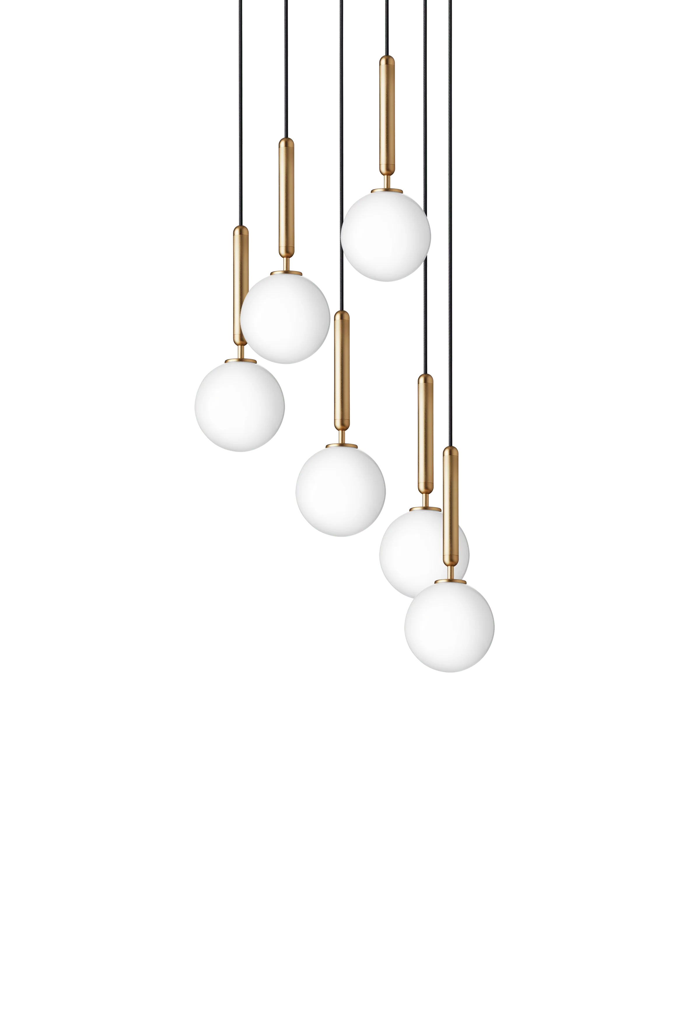 Lampa wisząca MIIRA 6 mosiężny z opalowym szkłem - Image 11