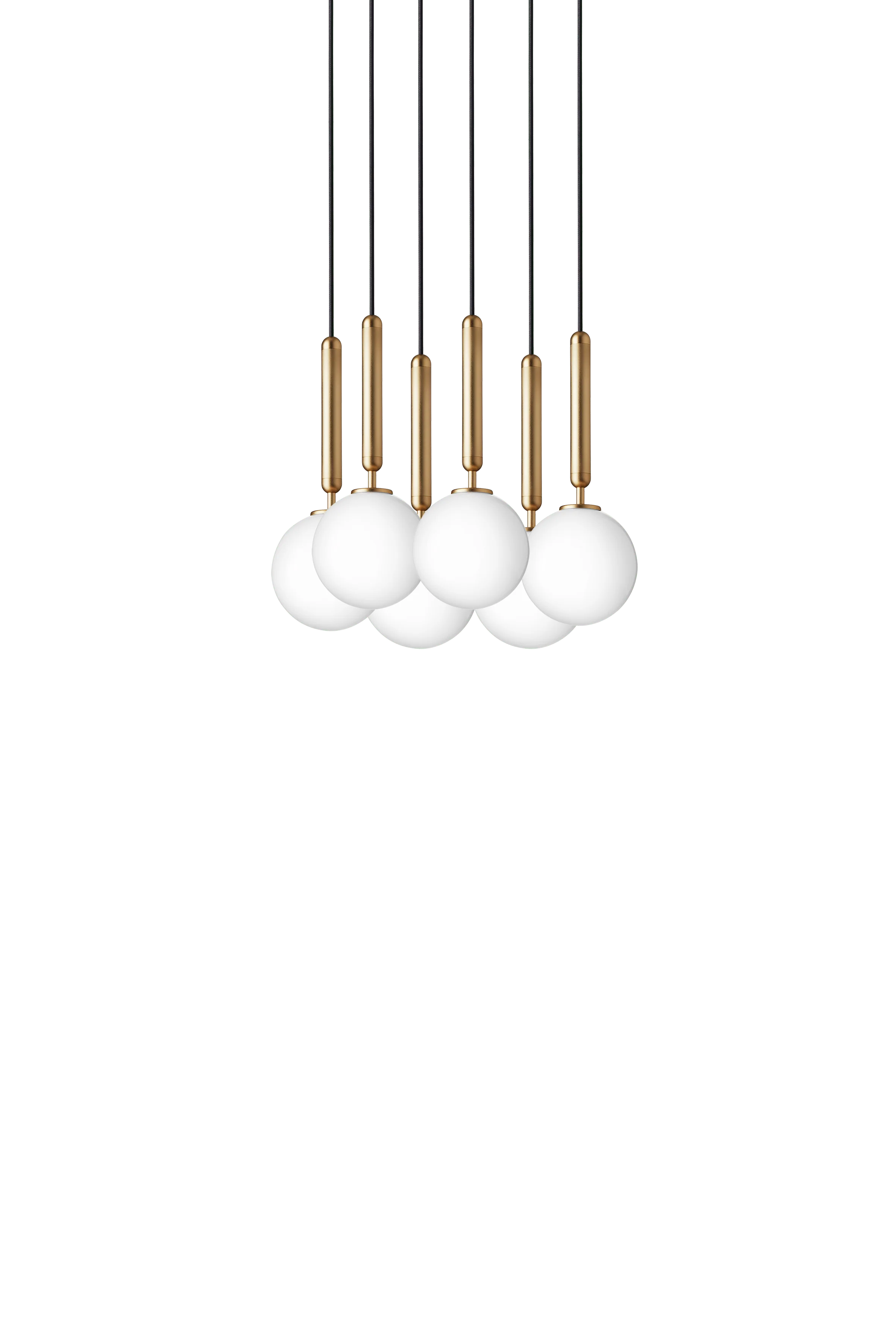 Lampa wisząca MIIRA 6 mosiężny z opalowym szkłem - Image 6