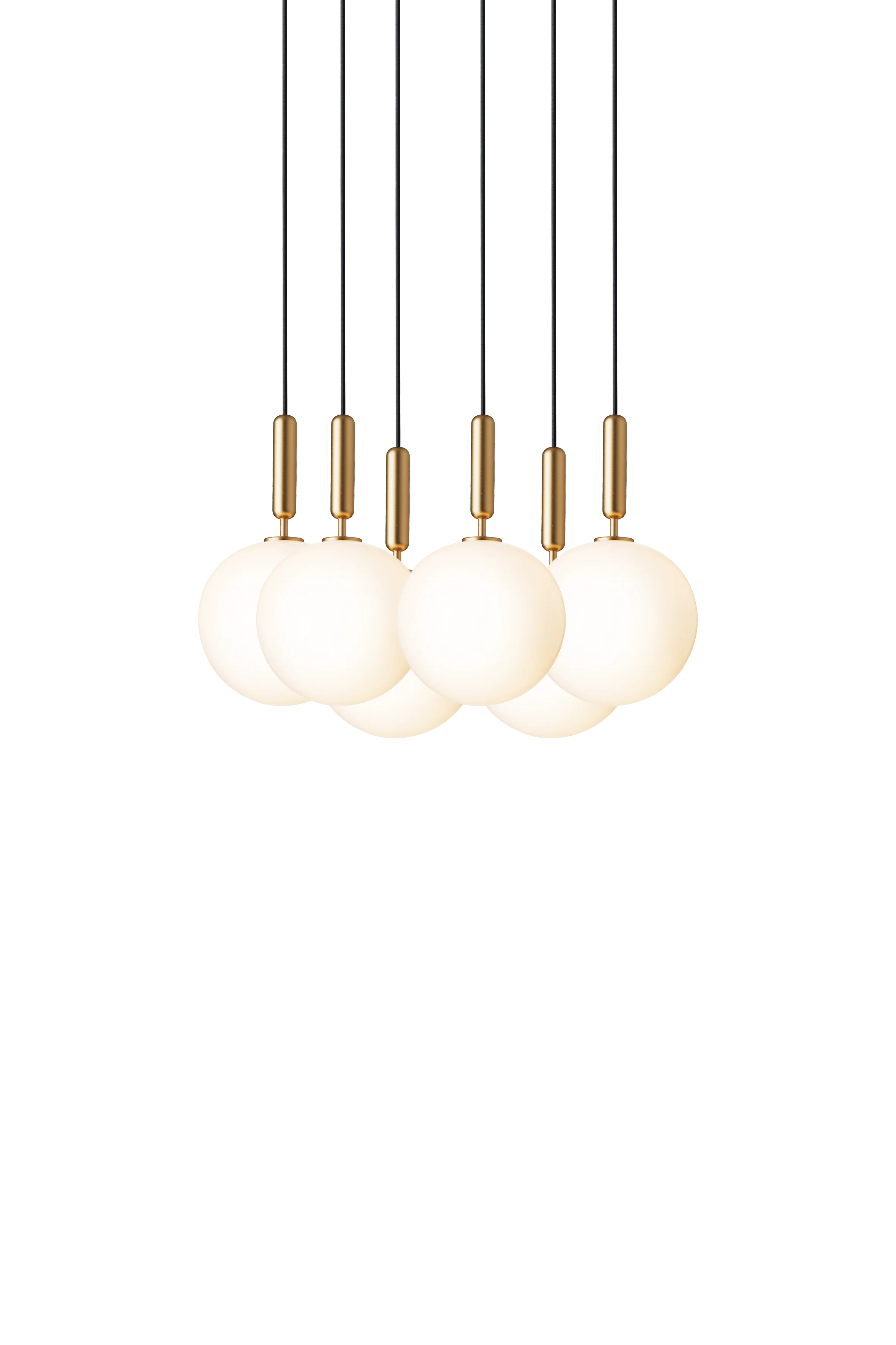 Lampa wisząca MIIRA 6 mosiężny z opalowym szkłem - Image 8