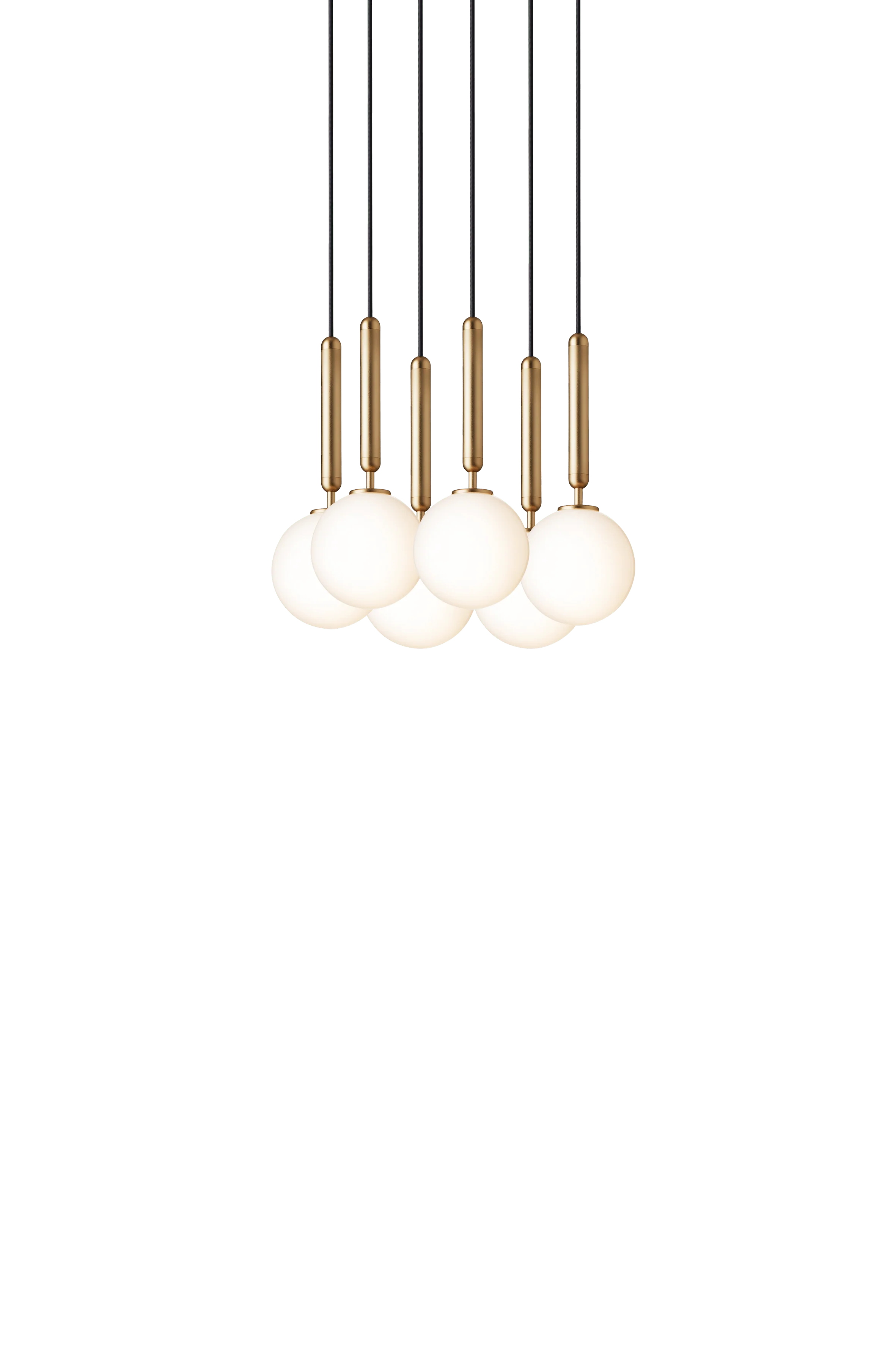 Lampa wisząca MIIRA 6 mosiężny z opalowym szkłem - Image 9