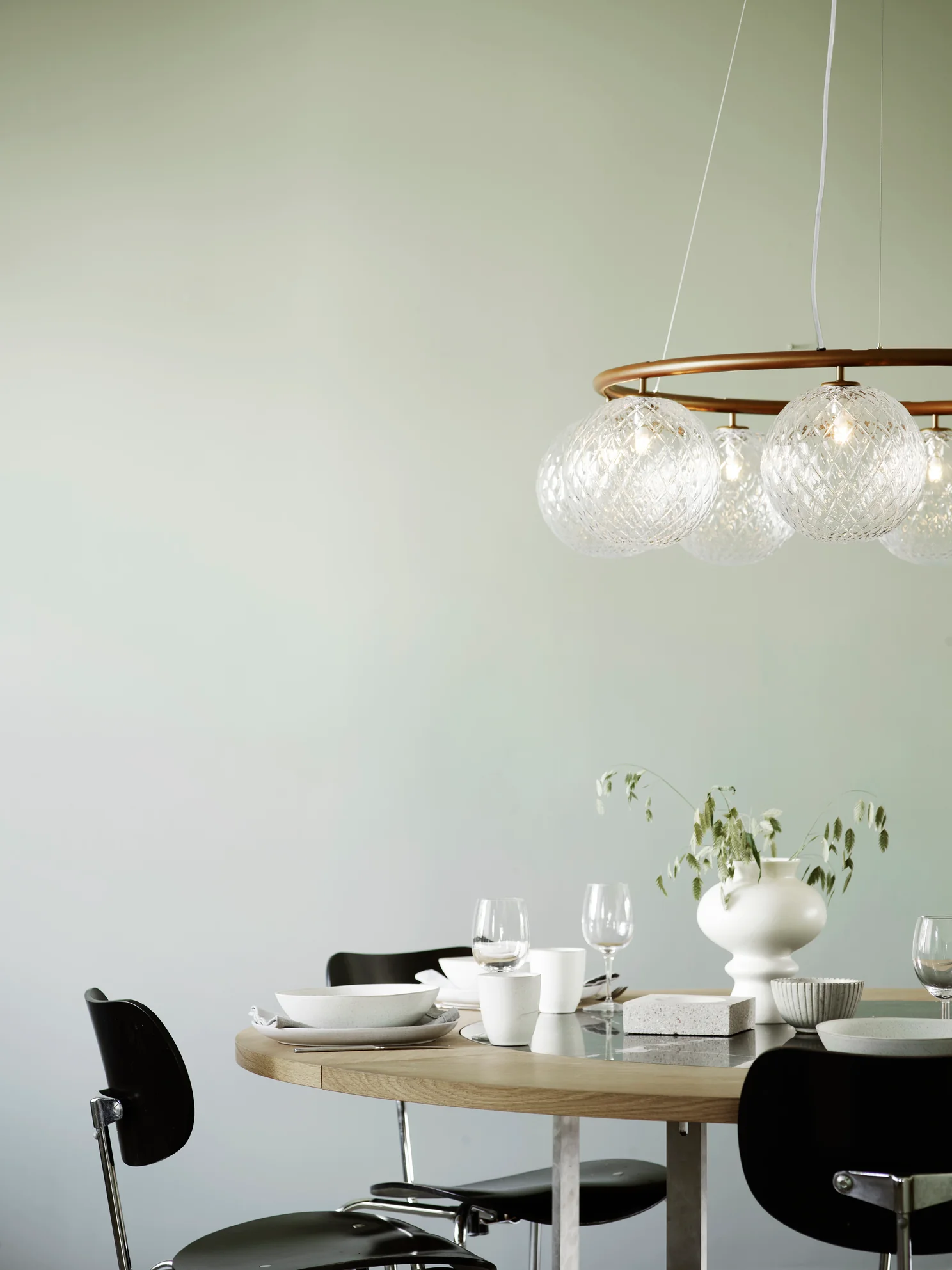 Lampa wisząca MIIRA 8 CIRCULAR ciemnobrązowy z transparentnym szkłem - Image 7